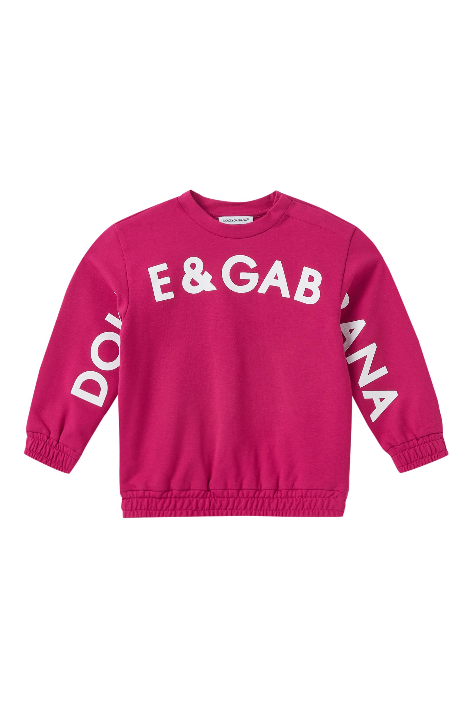 سويت شيرت بشعار الماركة  قطن جرسيه للأطفال