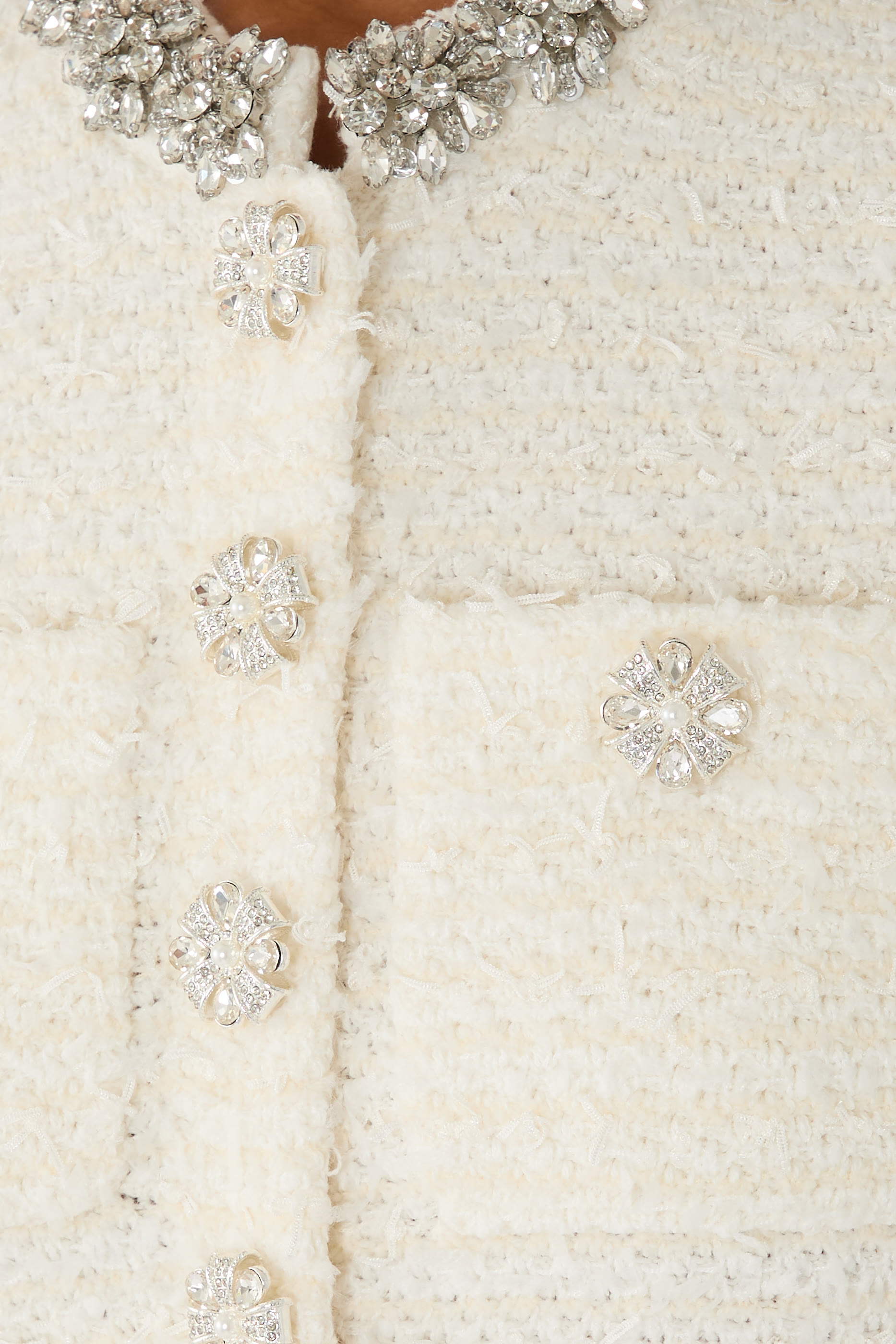 فستان قصير منسوج بارز الملمس