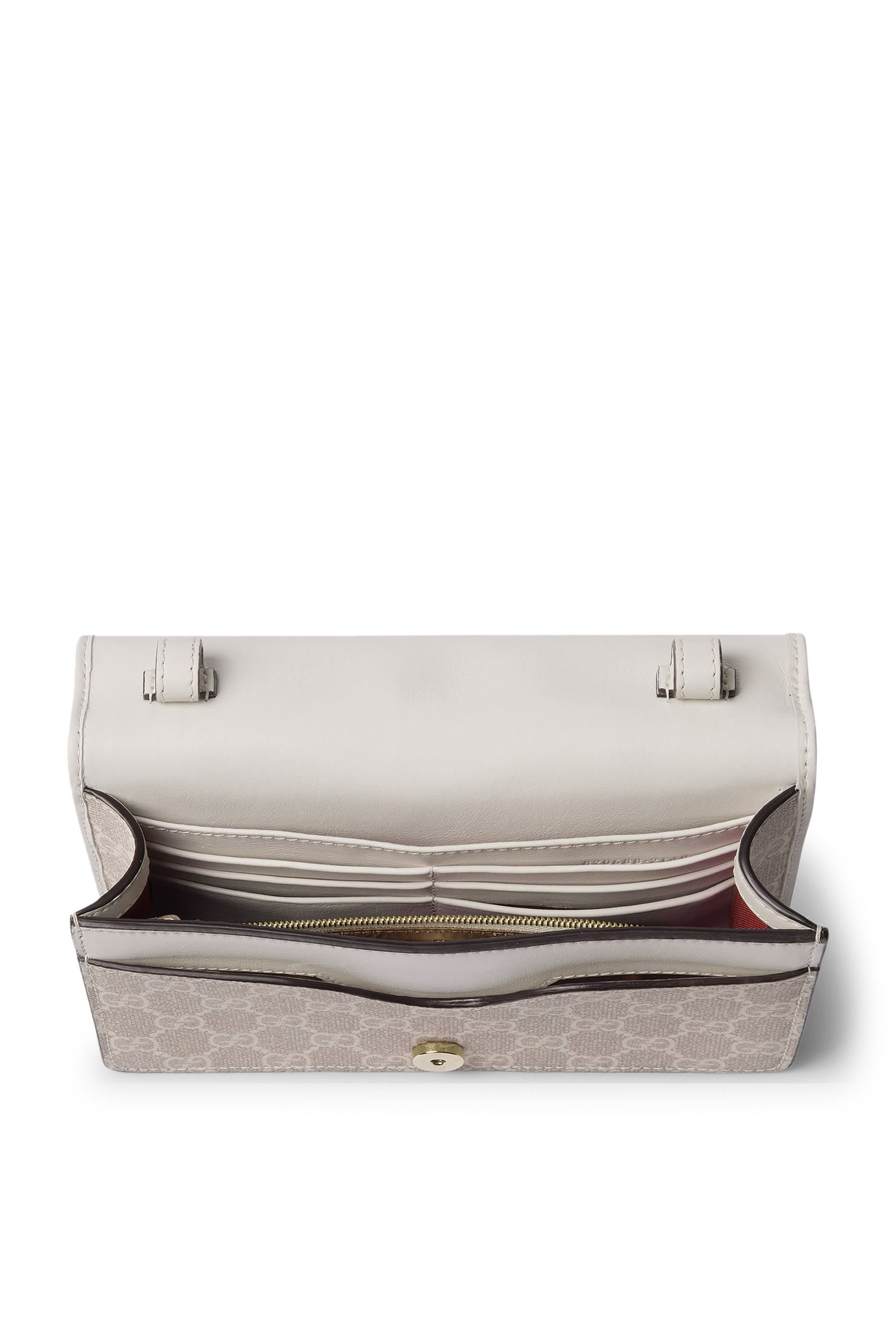 حقيبة صغيرة جدا بنقشة حروف شعار الماركة