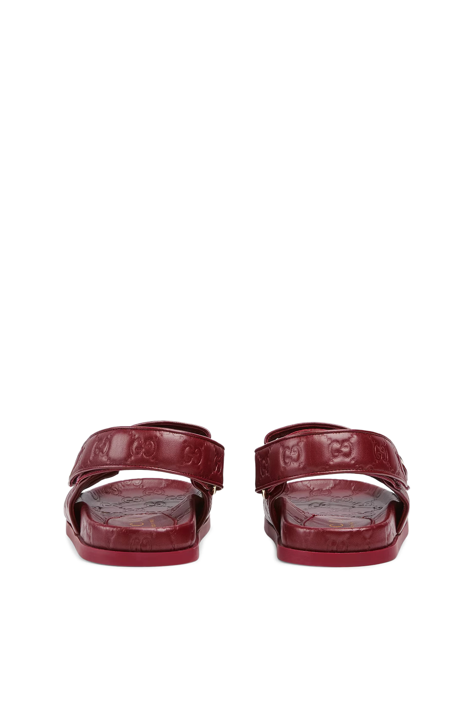 صندل بشعار الماركة مزدوج جلد