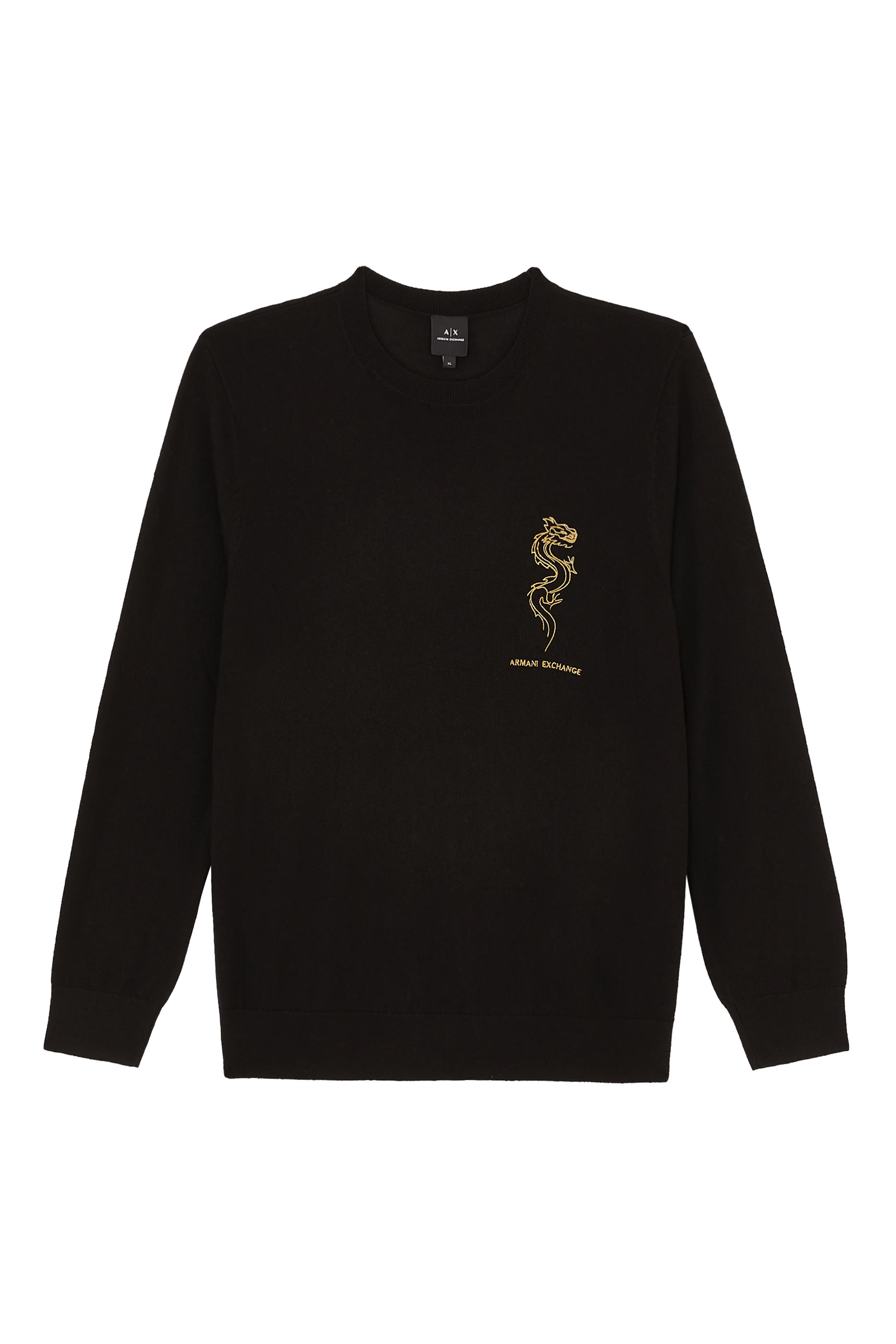 كنزة قطن بتطريز تنين