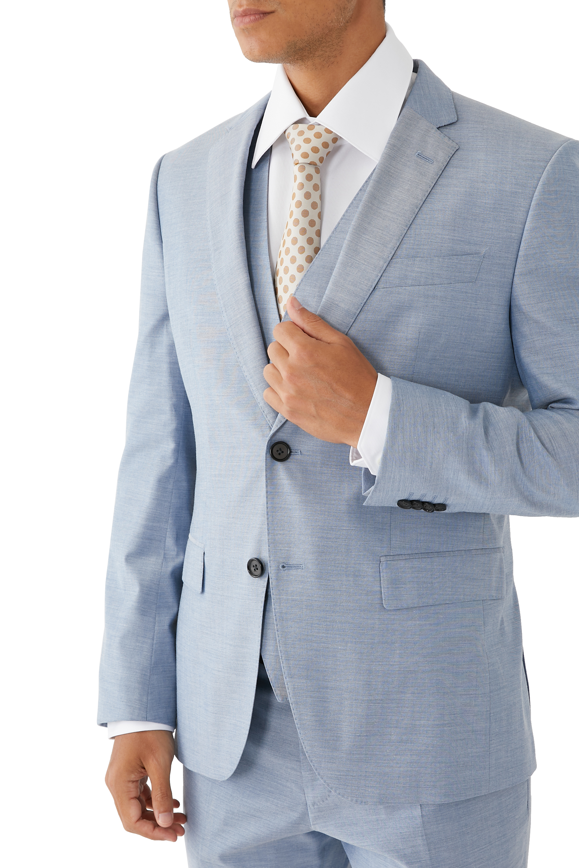 ربطة عنق جاكار حرير بنقشة منقطة