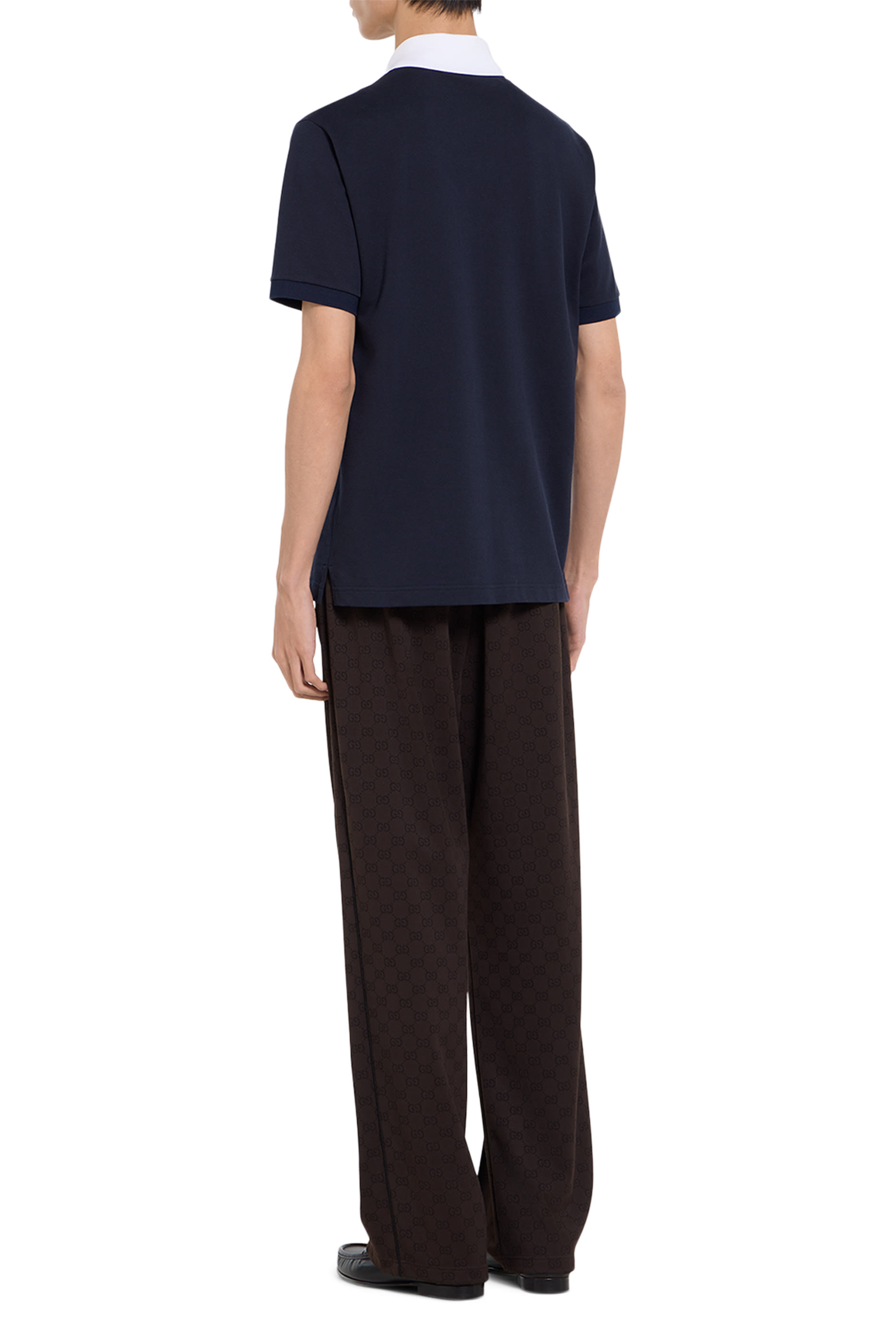 قميص بولو قطن بيكيه مطاطي