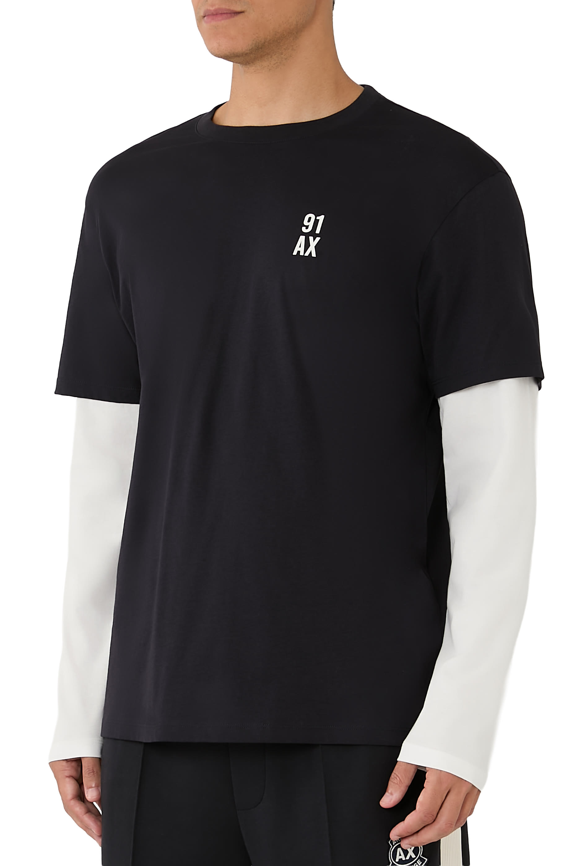 تيشيرت مزين بشعار الماركة ورقم 91 