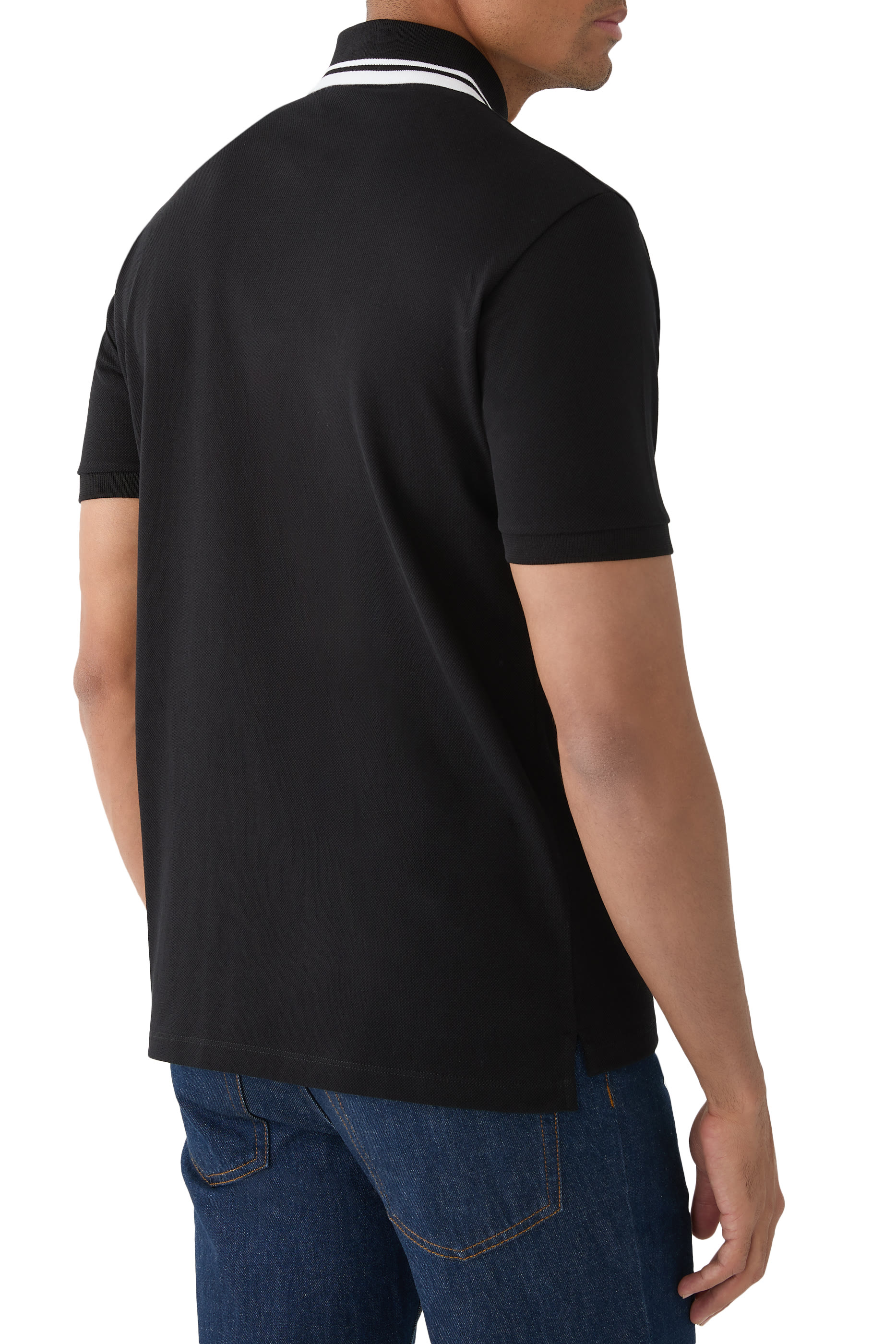 قميص بولو بشعار الماركة قطن