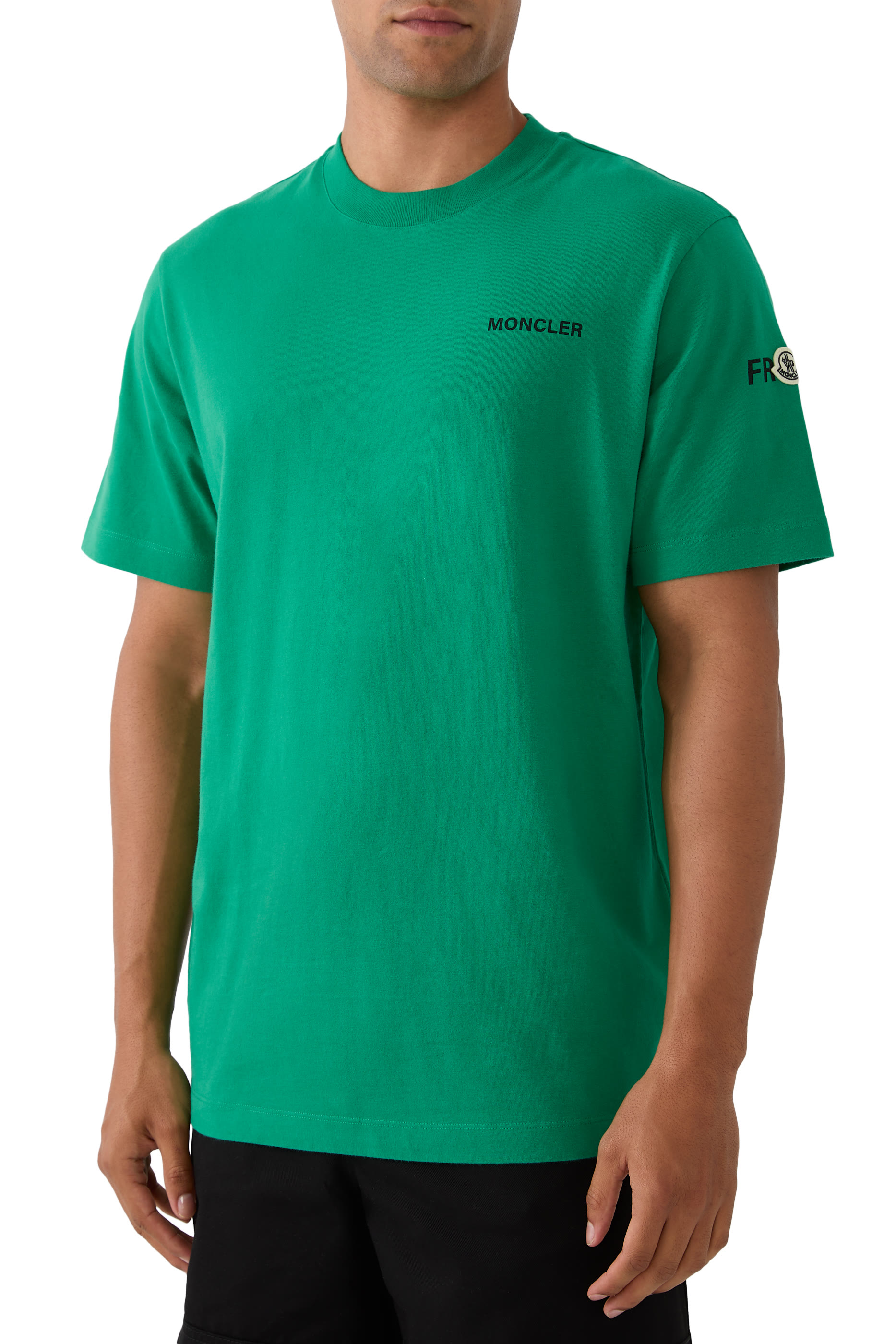 تيشيرت بشعار الماركة طويل قطن