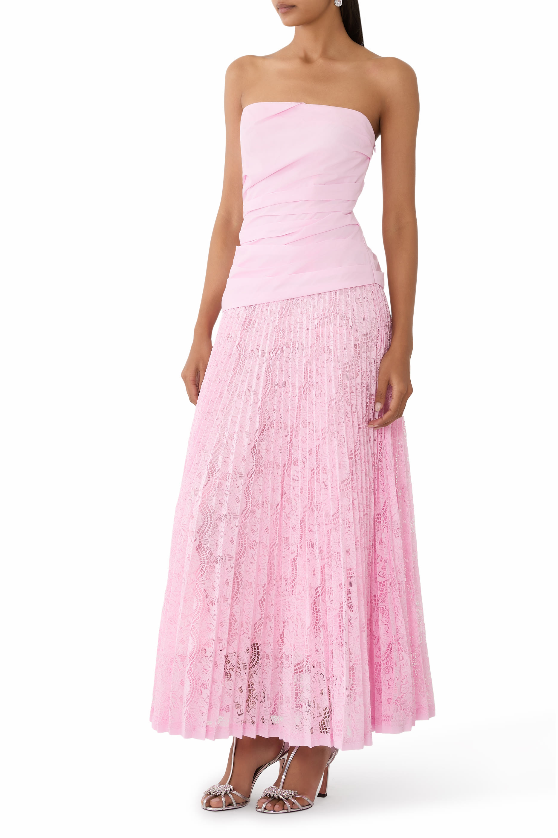 Annalise Cotton Lace Midi Dress