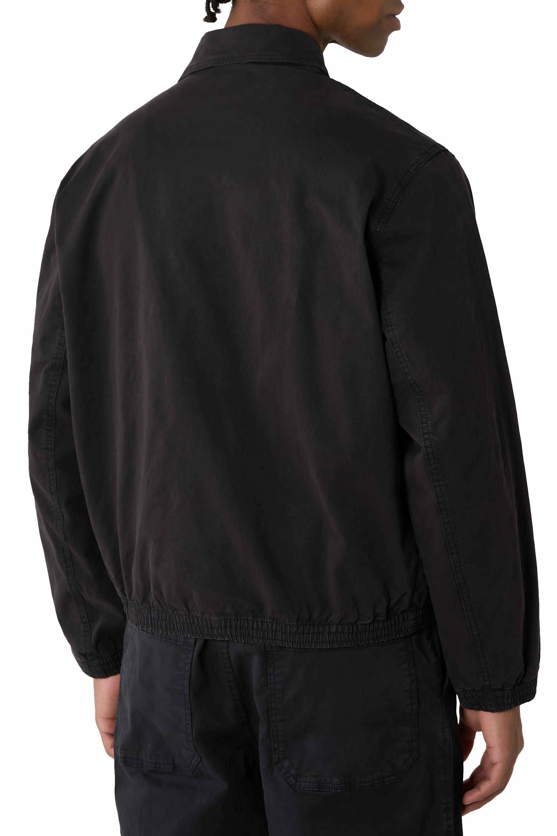 جاكيت بتصميم قميص بسحاب أمامي للإغلاق