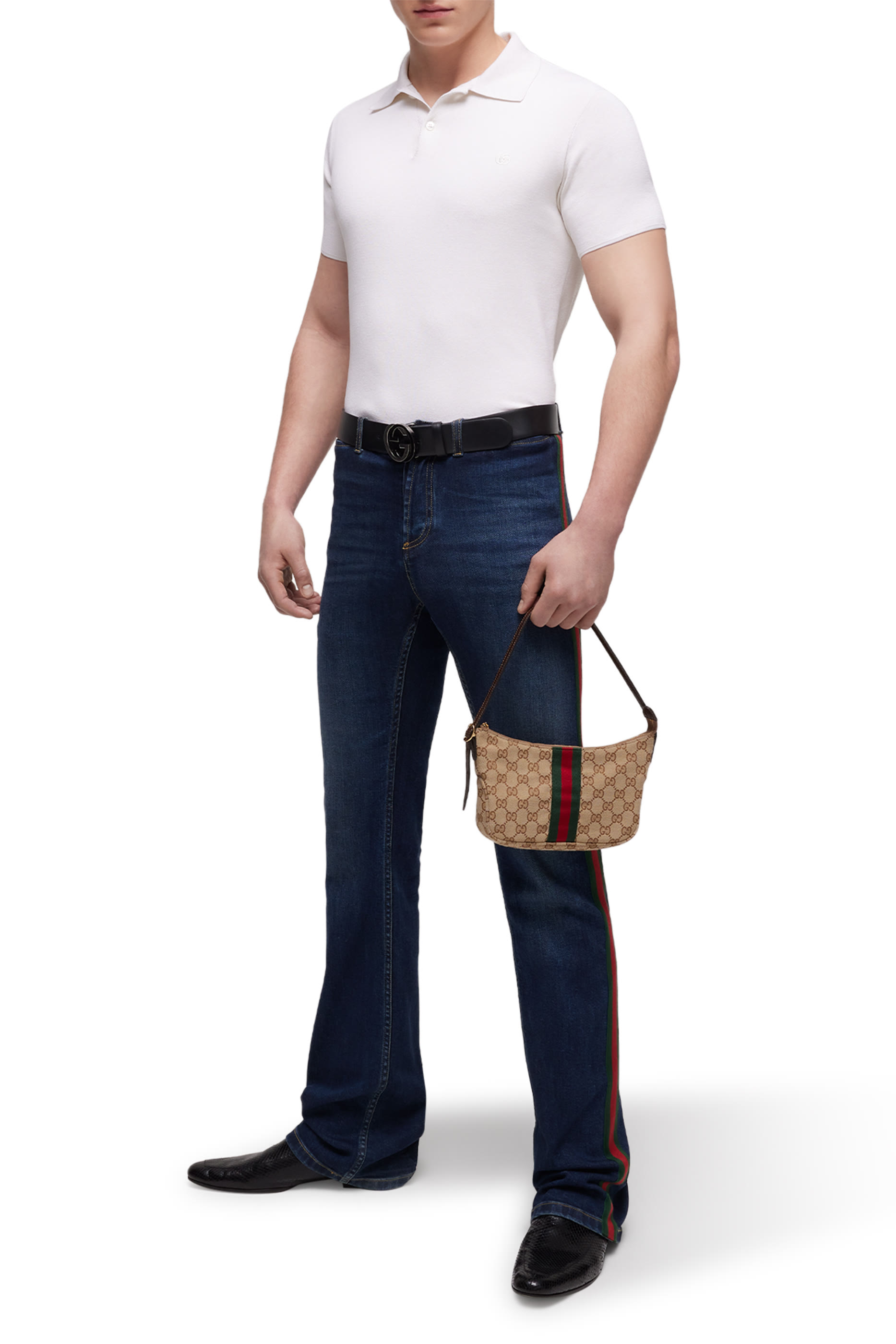 قميص بولو حرير وقطن