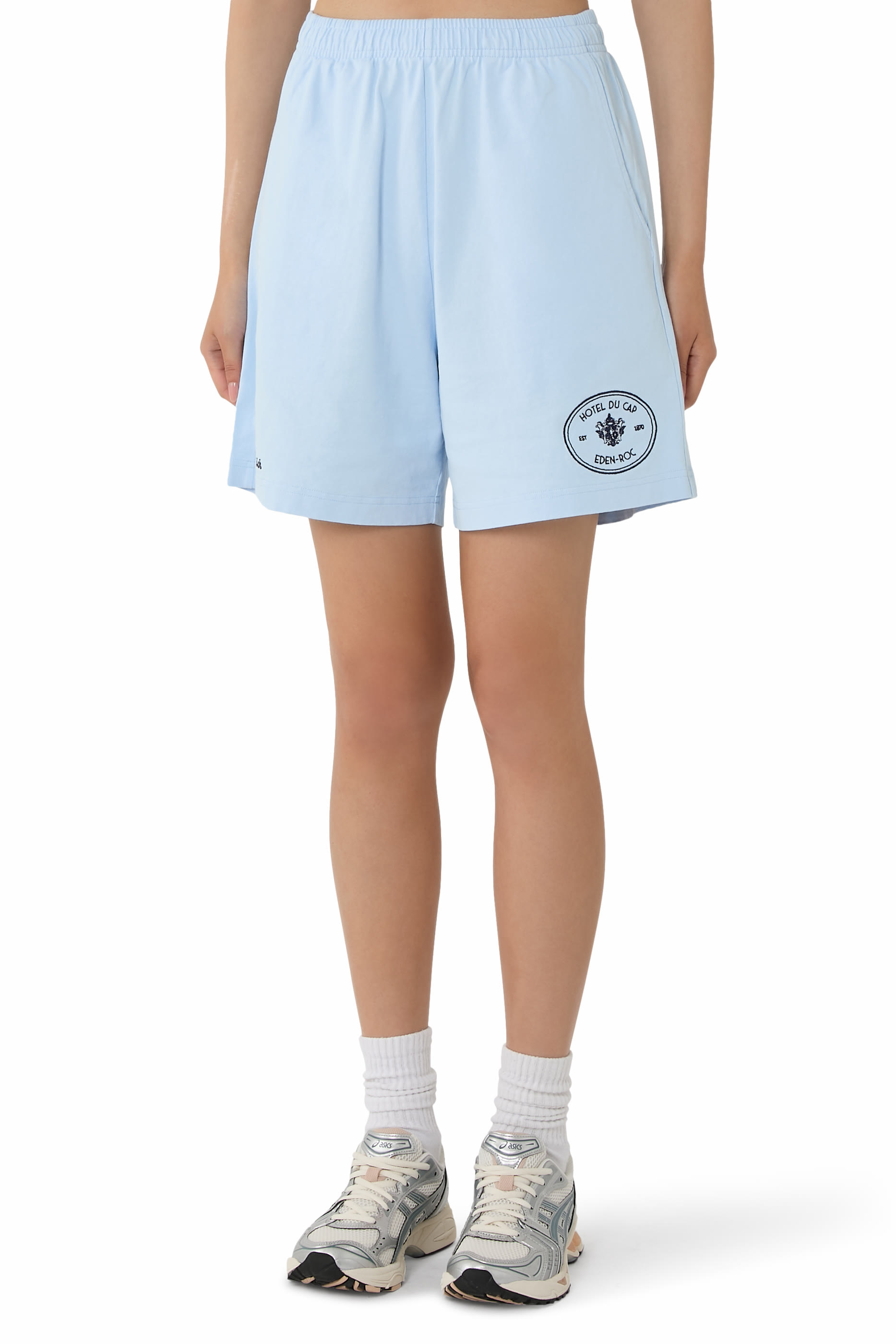 Crest-Embroidered Shorts