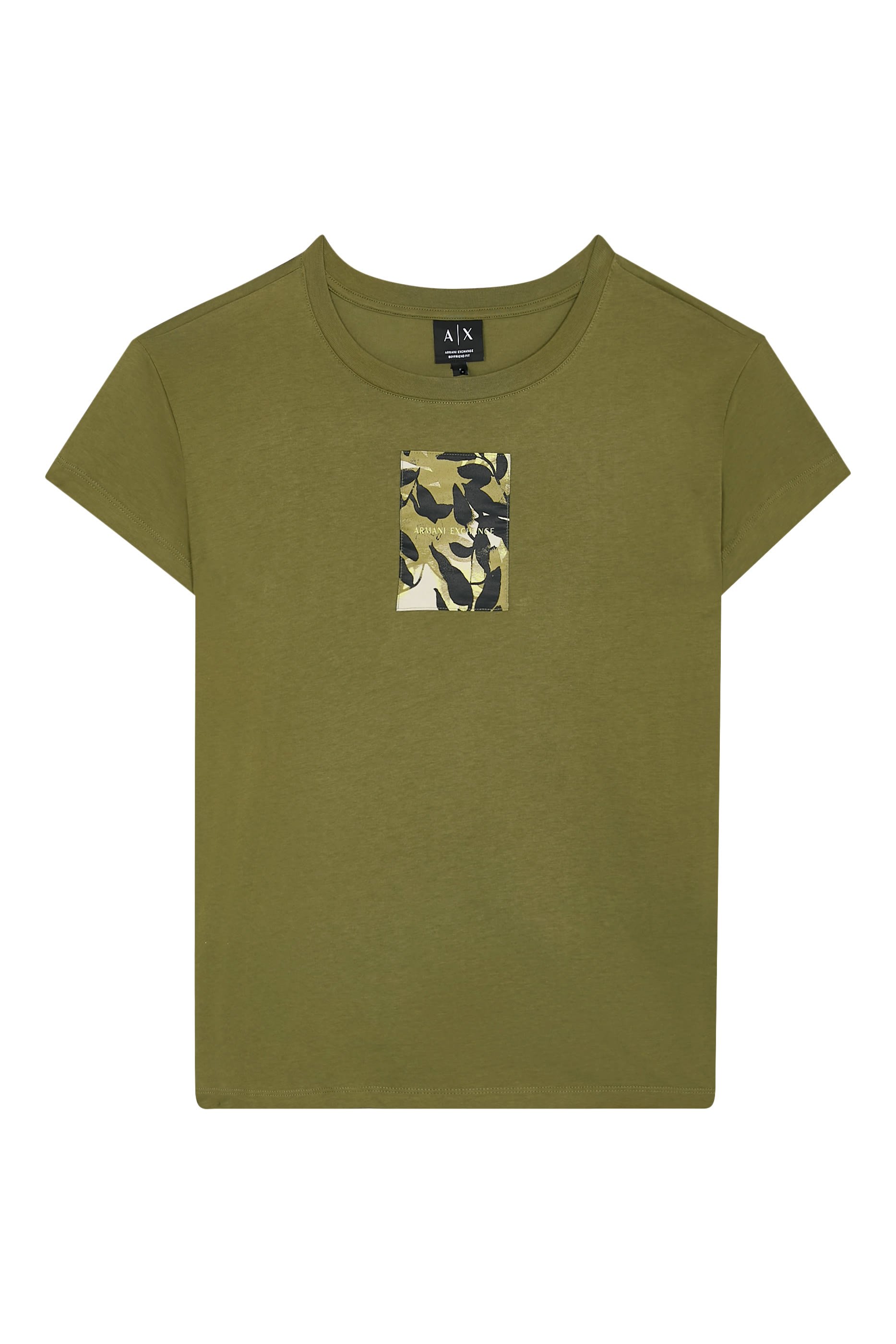 تيشيرت بقصة مريحة وطبعة شعار الماركة