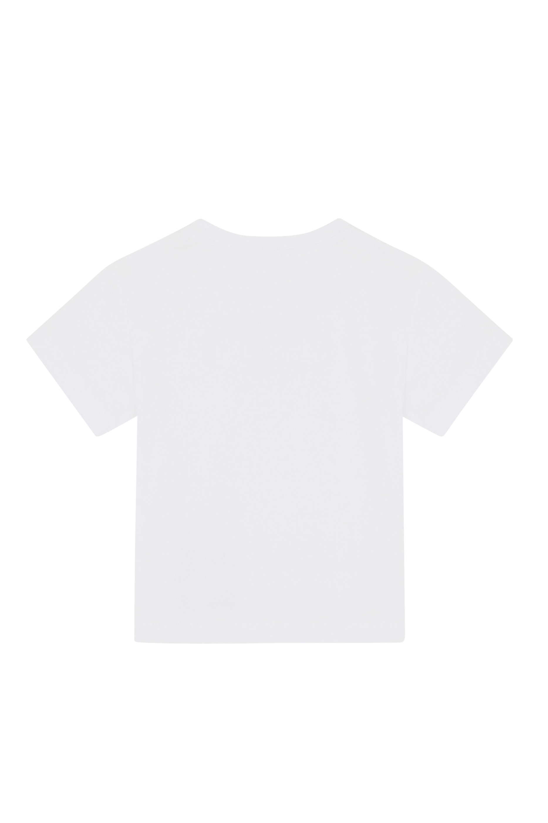 تيشيرت قطن للأطفال بنقشة شعار الماركة