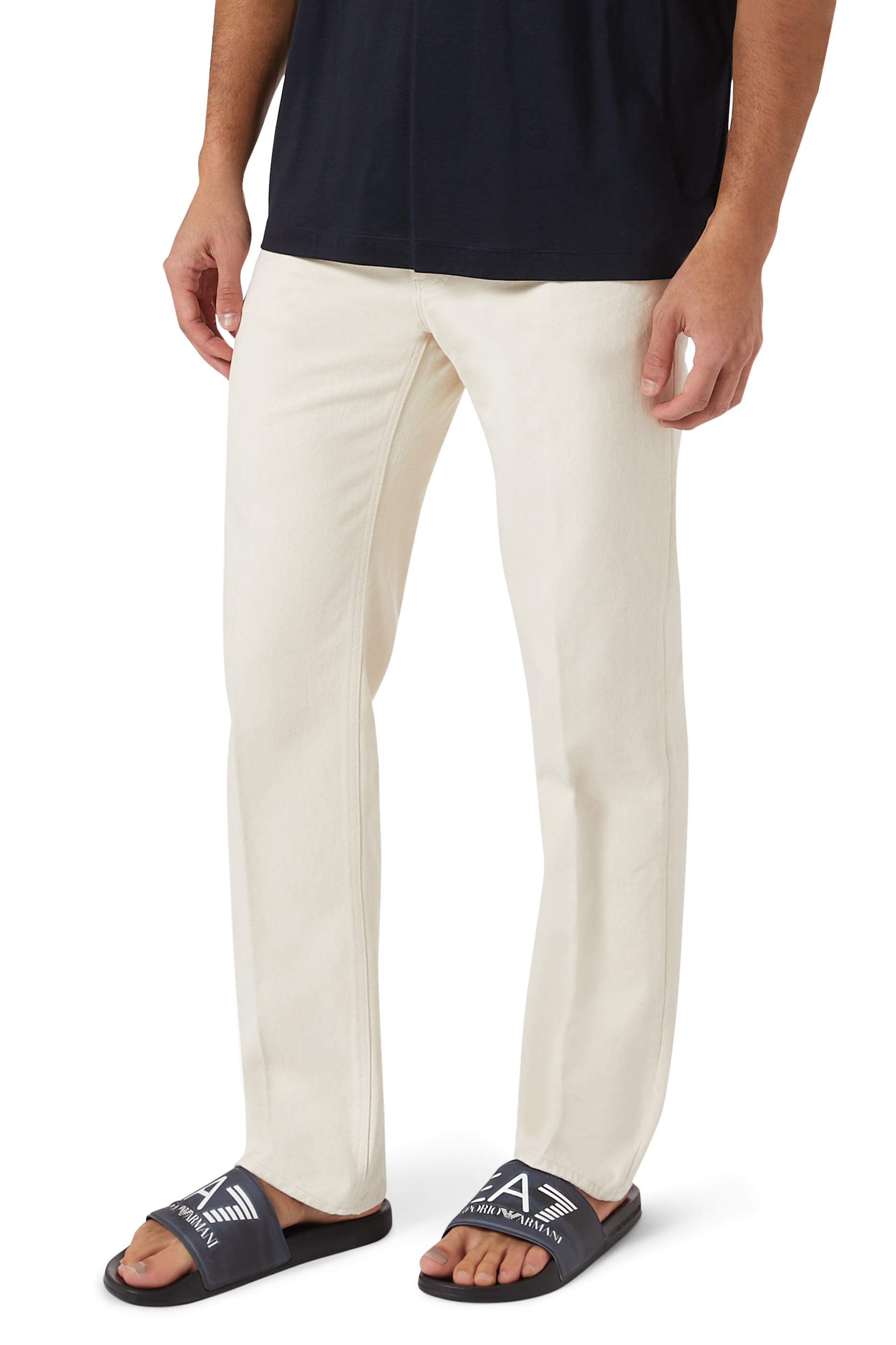 حذاء مفتوح سهل الإرتداء فضفاض بشعار الماركة