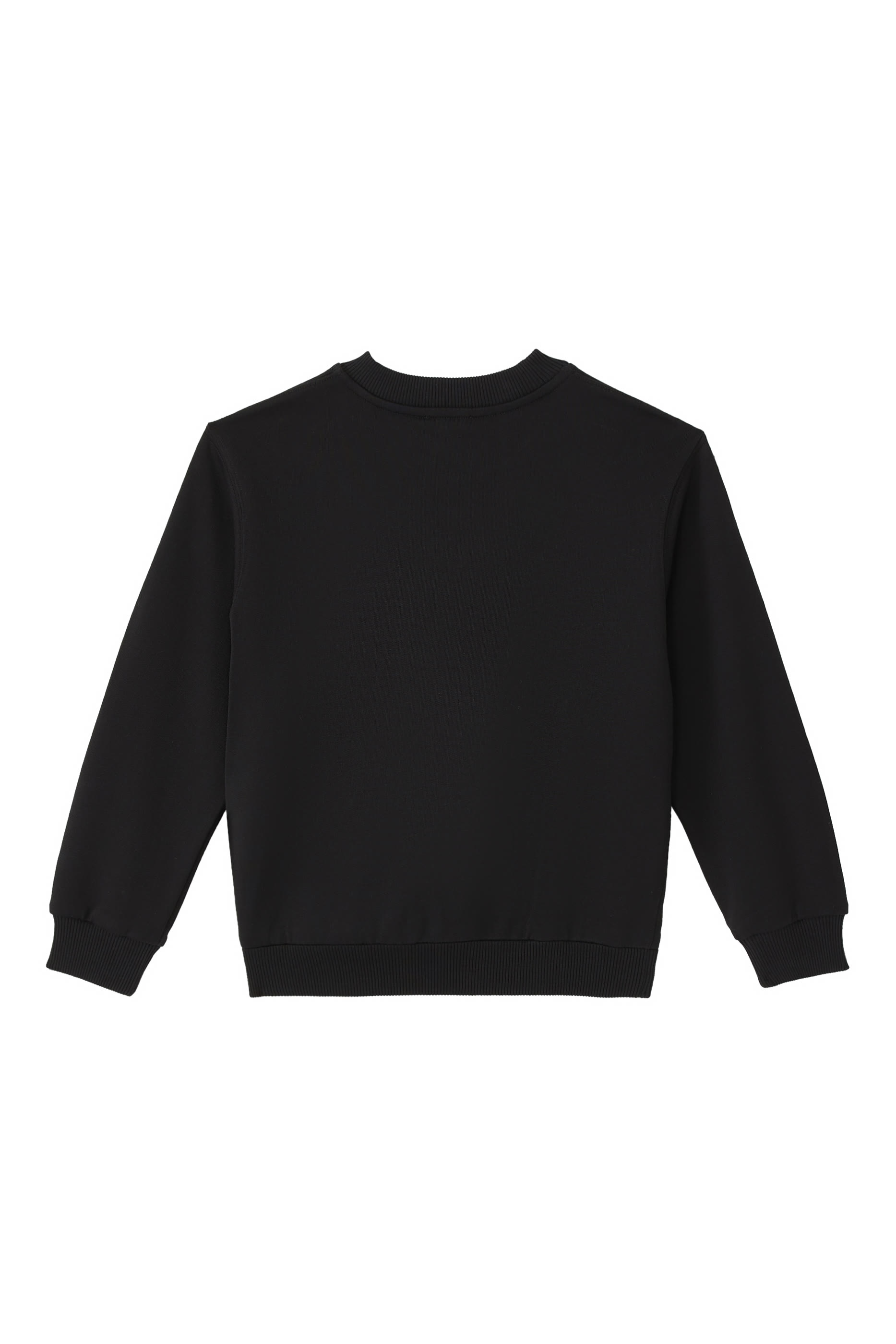 سويت شيرت للأطفال بشعار الماركة ضمن التشكيلة الأساسية قطن