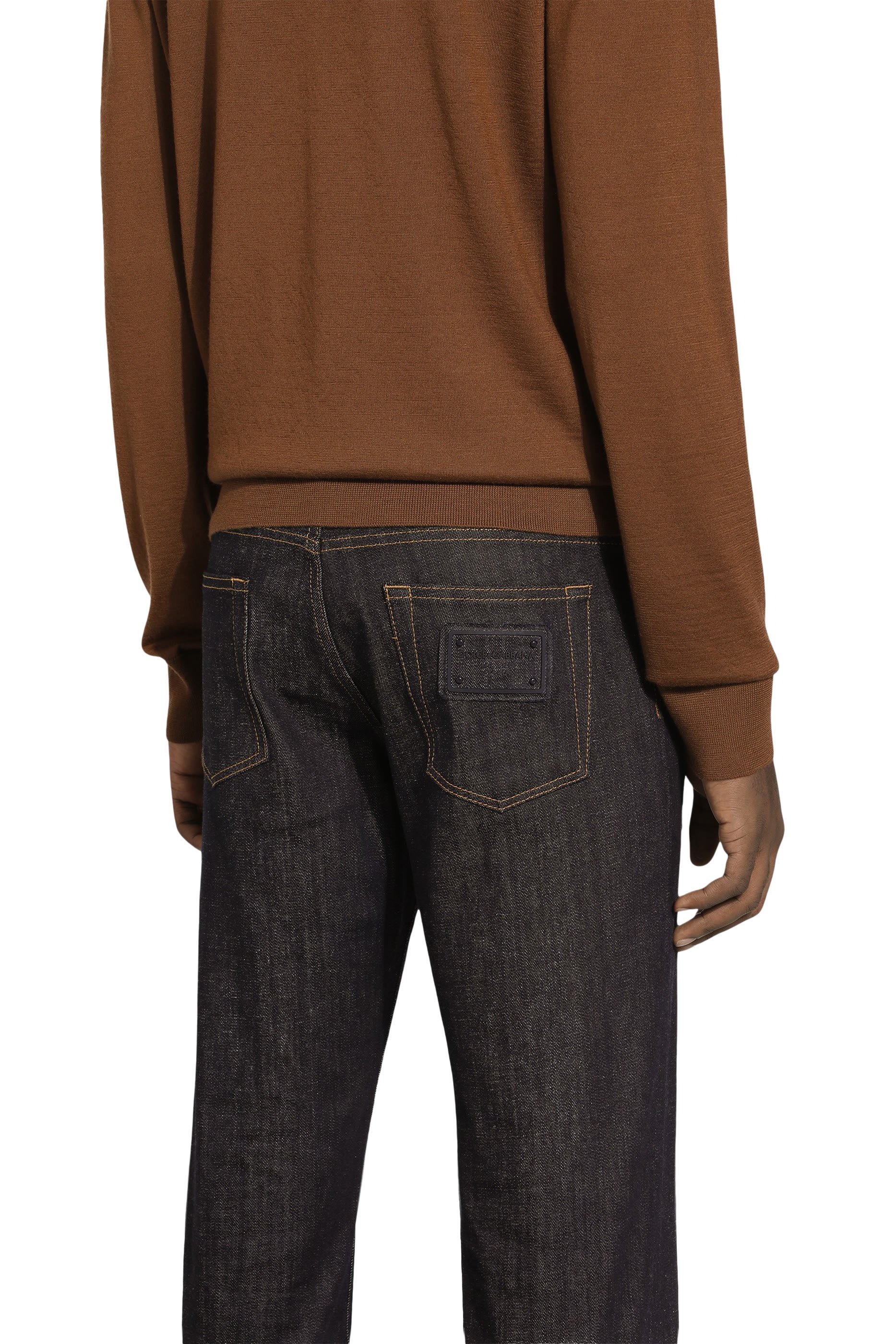 بنطال جينز دنيم مطاطي بقصة ضيقة