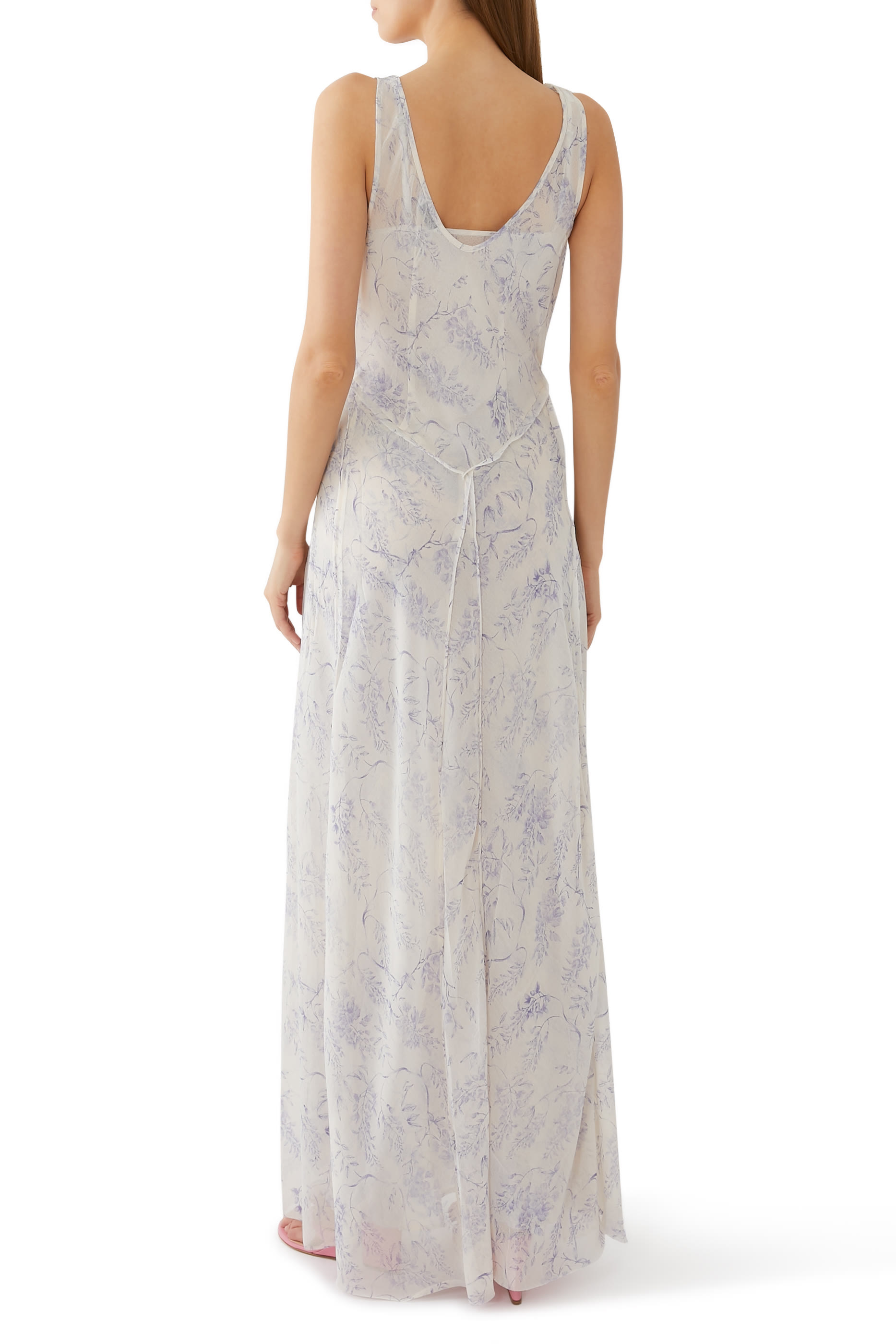 فستان ديتي بطبعة شيفون