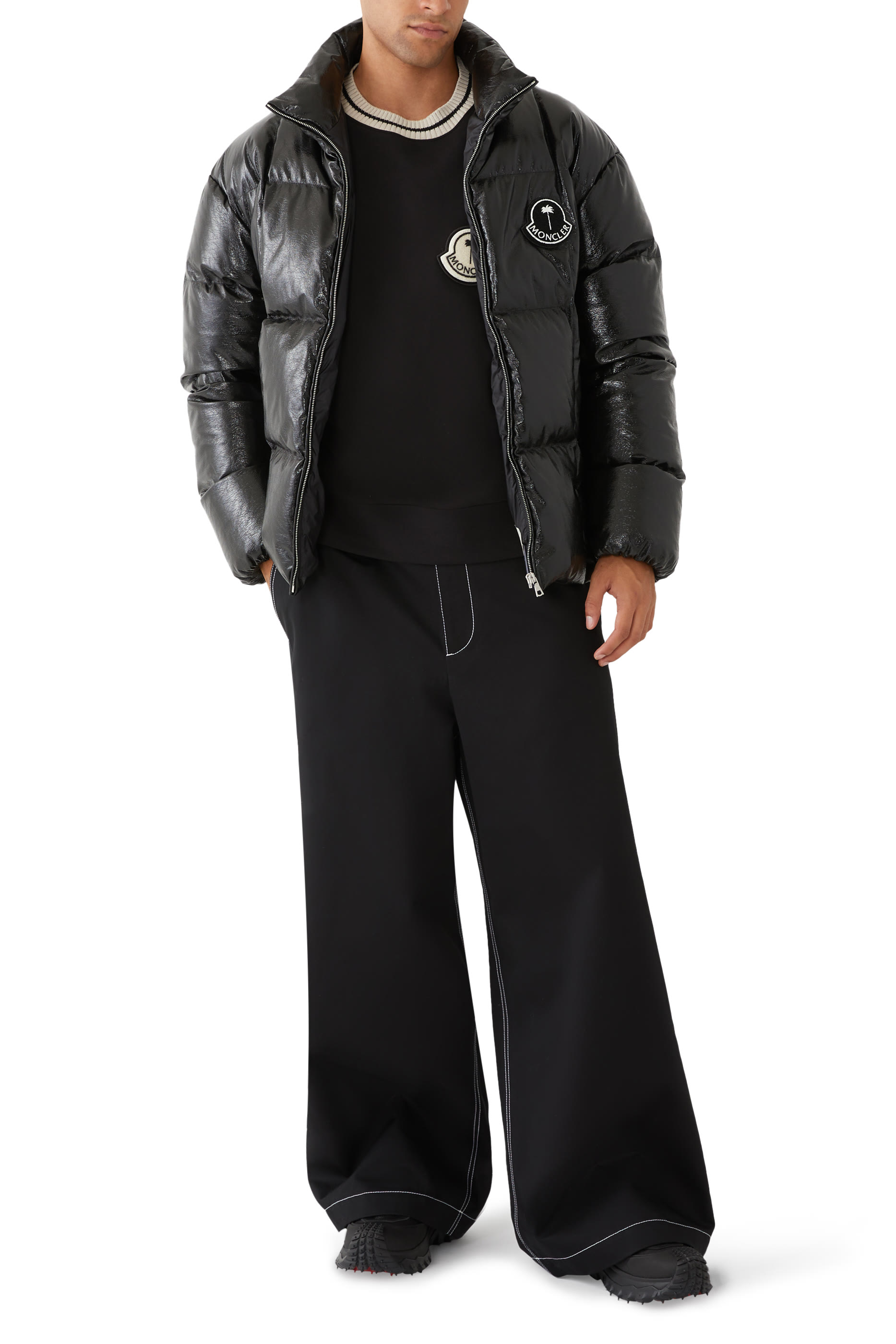 جاكيت سيموم قصير مبطن بالزغب