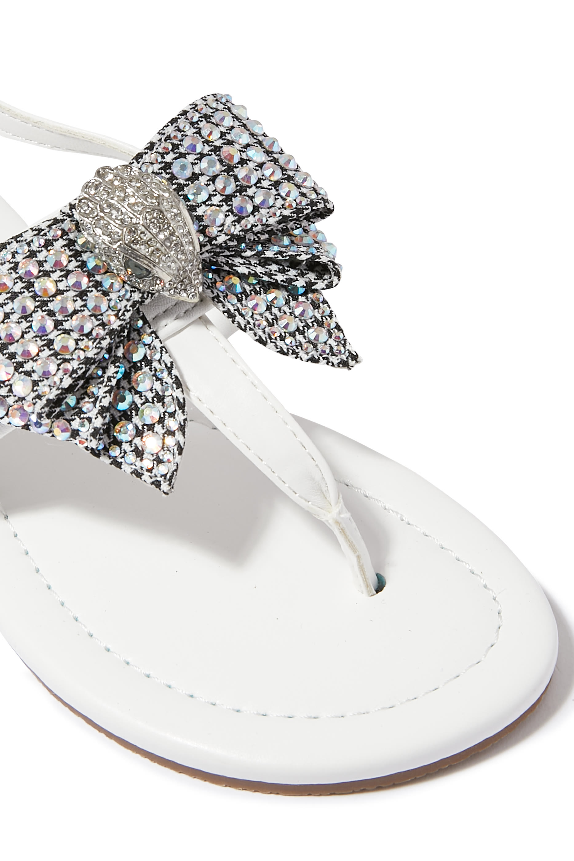 صندل ميني كينسينغتون للأطفال بسير  على شكل حرف T جلد