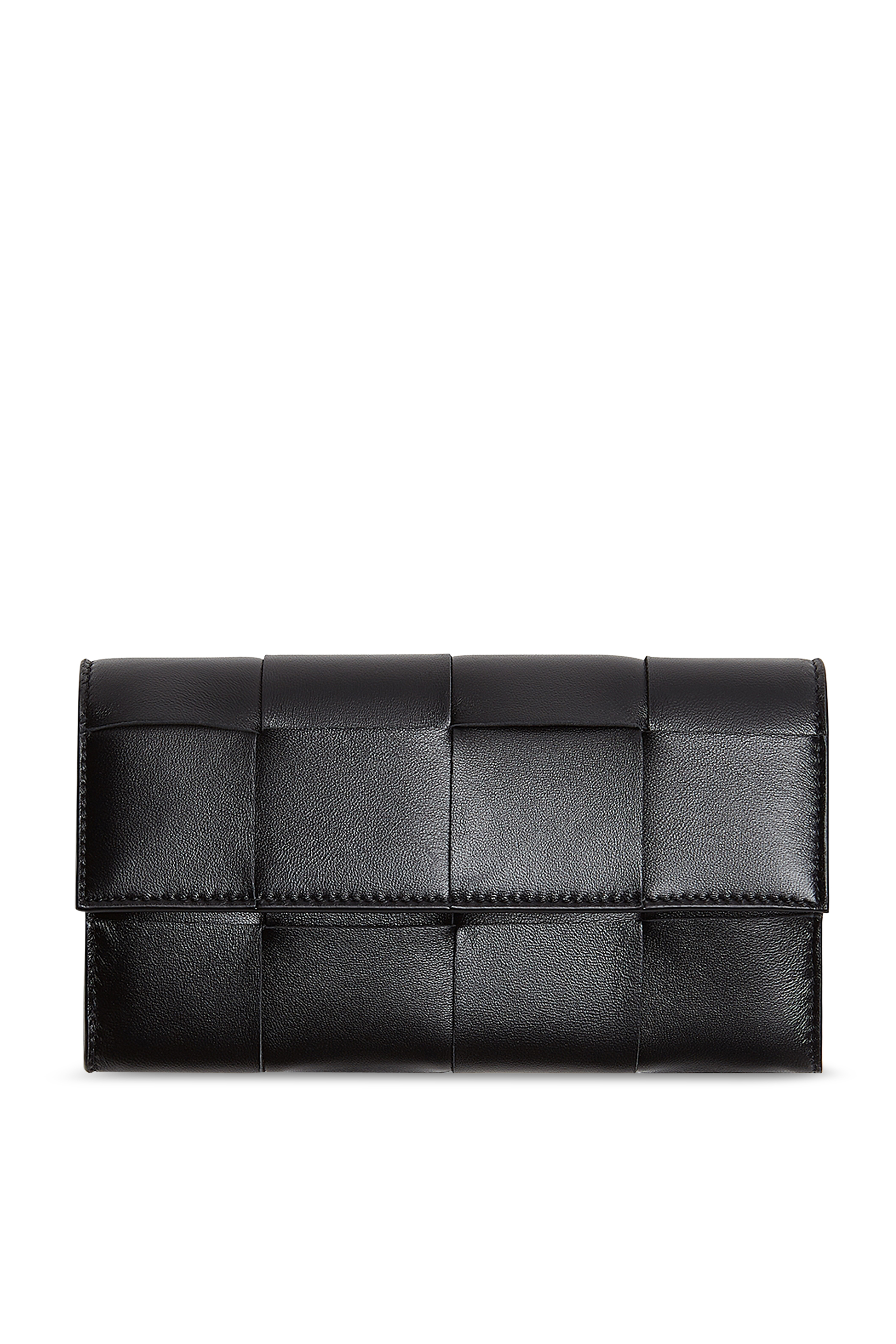 محفظة جلد بتصميم مجدول