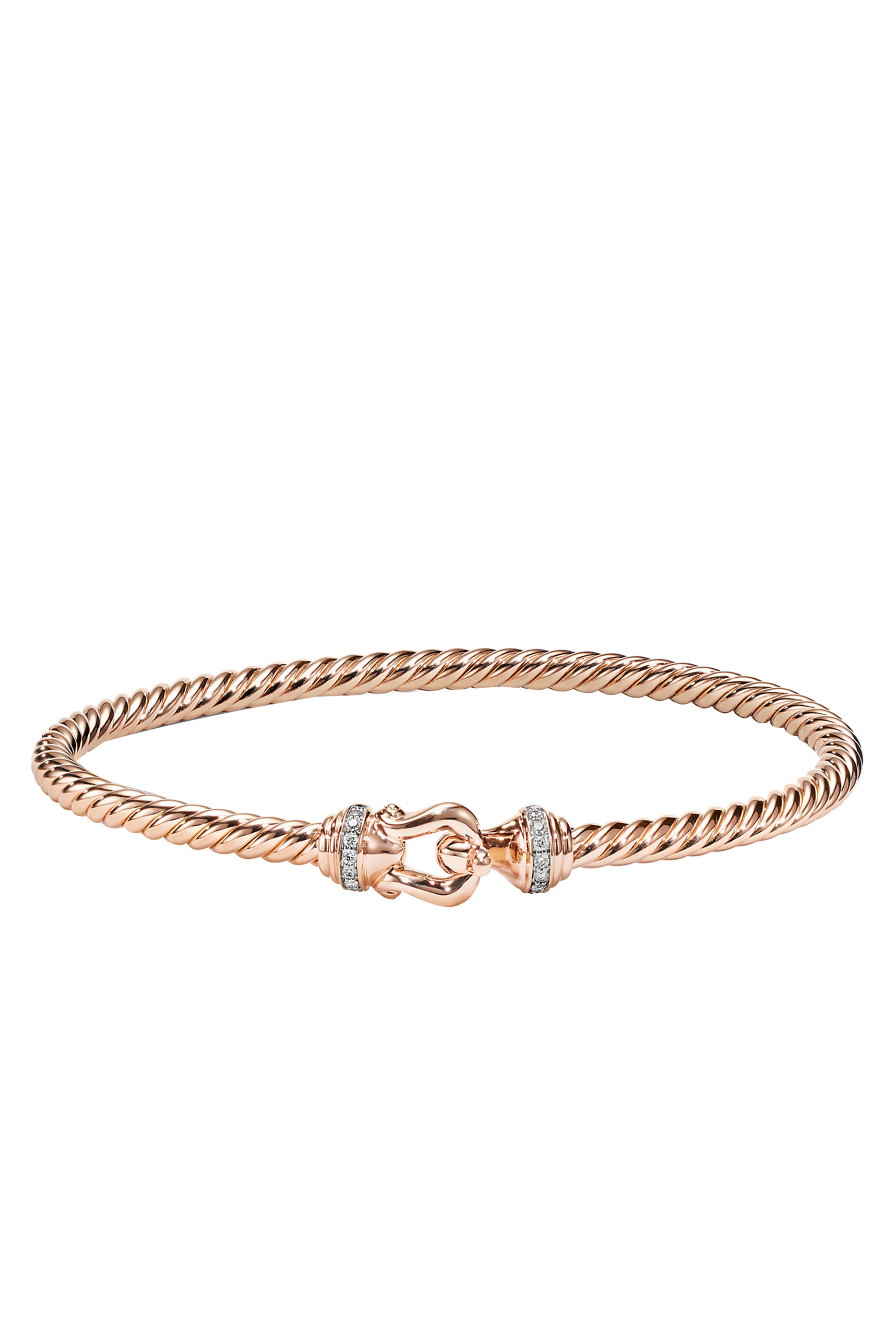 سوار بمشبك مرصع بماس، ذهب عيار 18