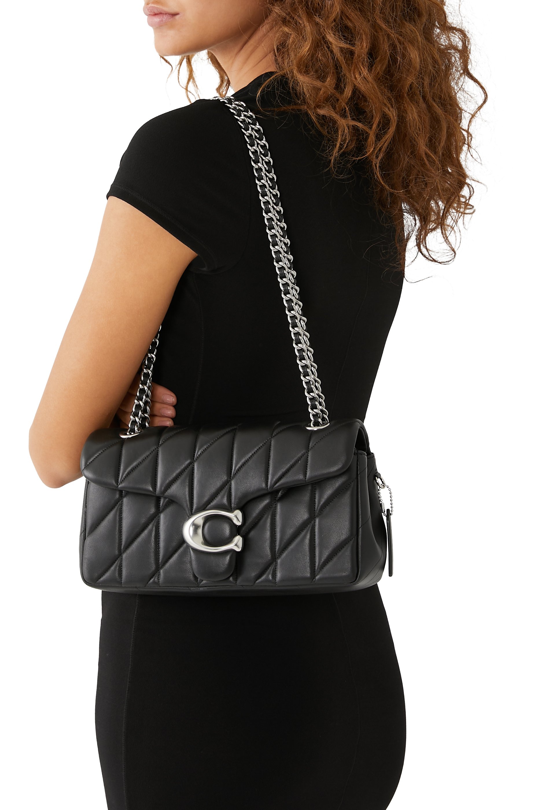 حقيبة كتف تابي 26 بتصميم مبطن