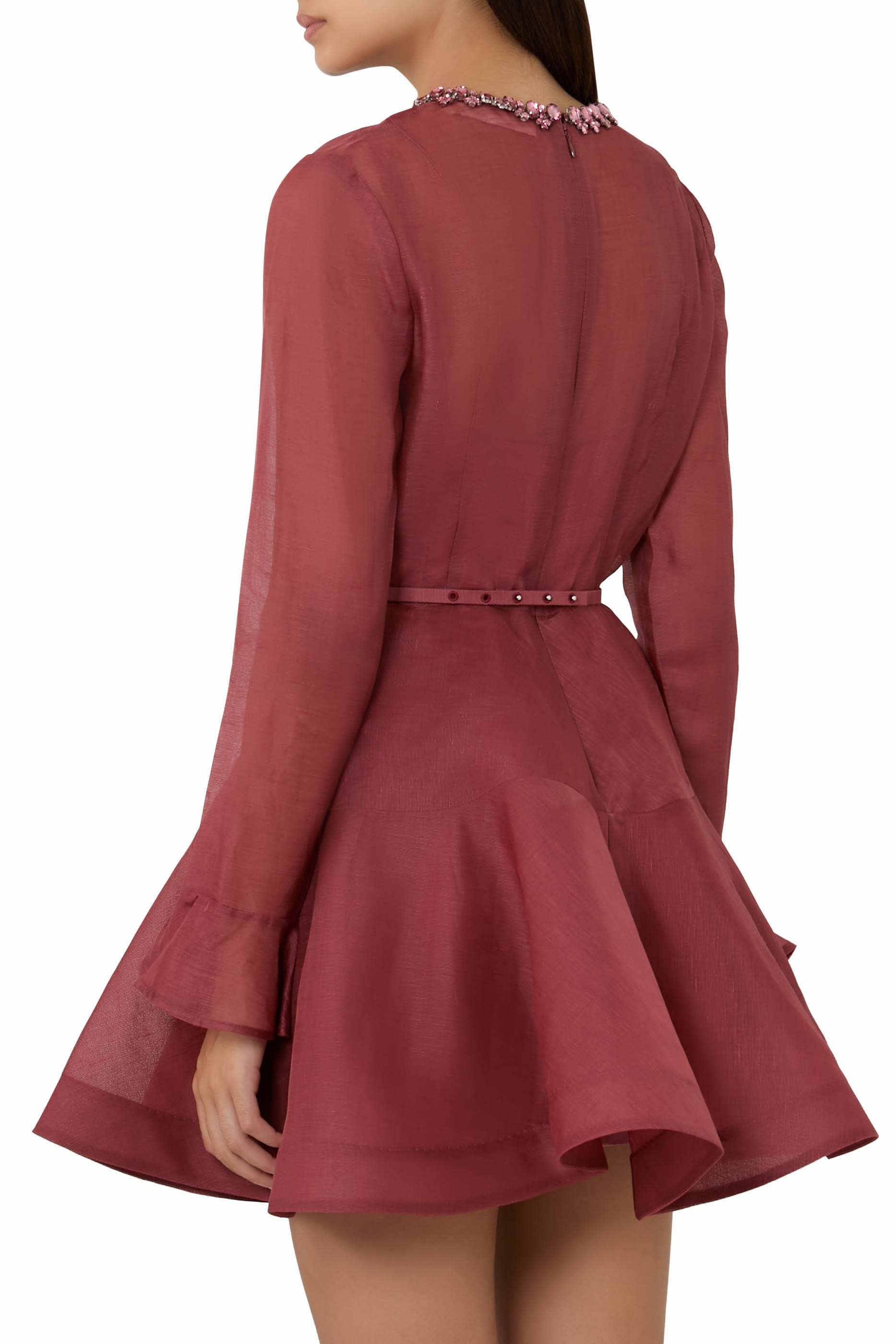 فستان ألكيمي بيبلوم قصير