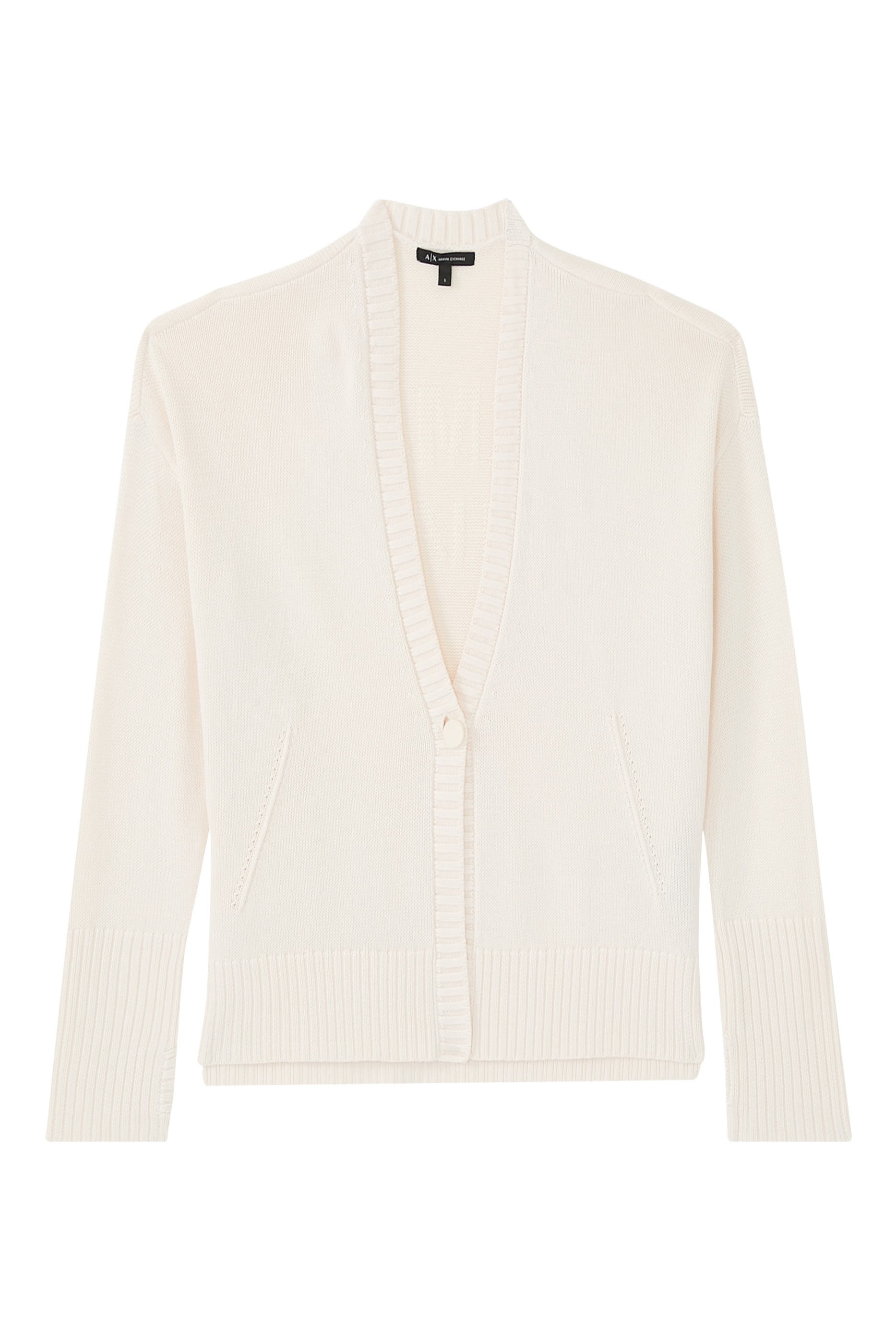 كارديغان بياقة على شكل حرف V