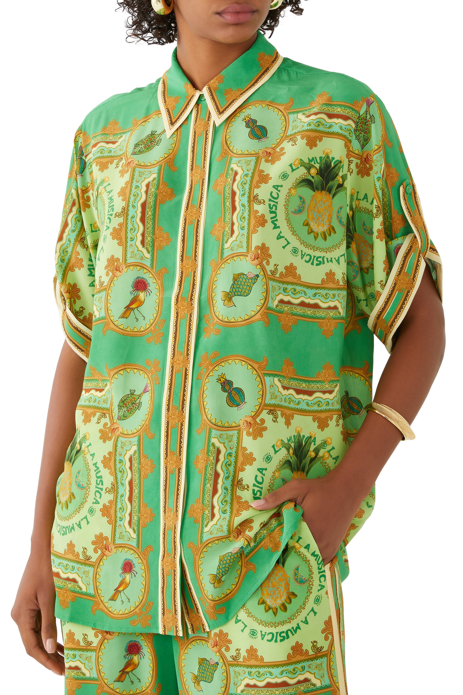 قميص لا ميوزيكا حرير