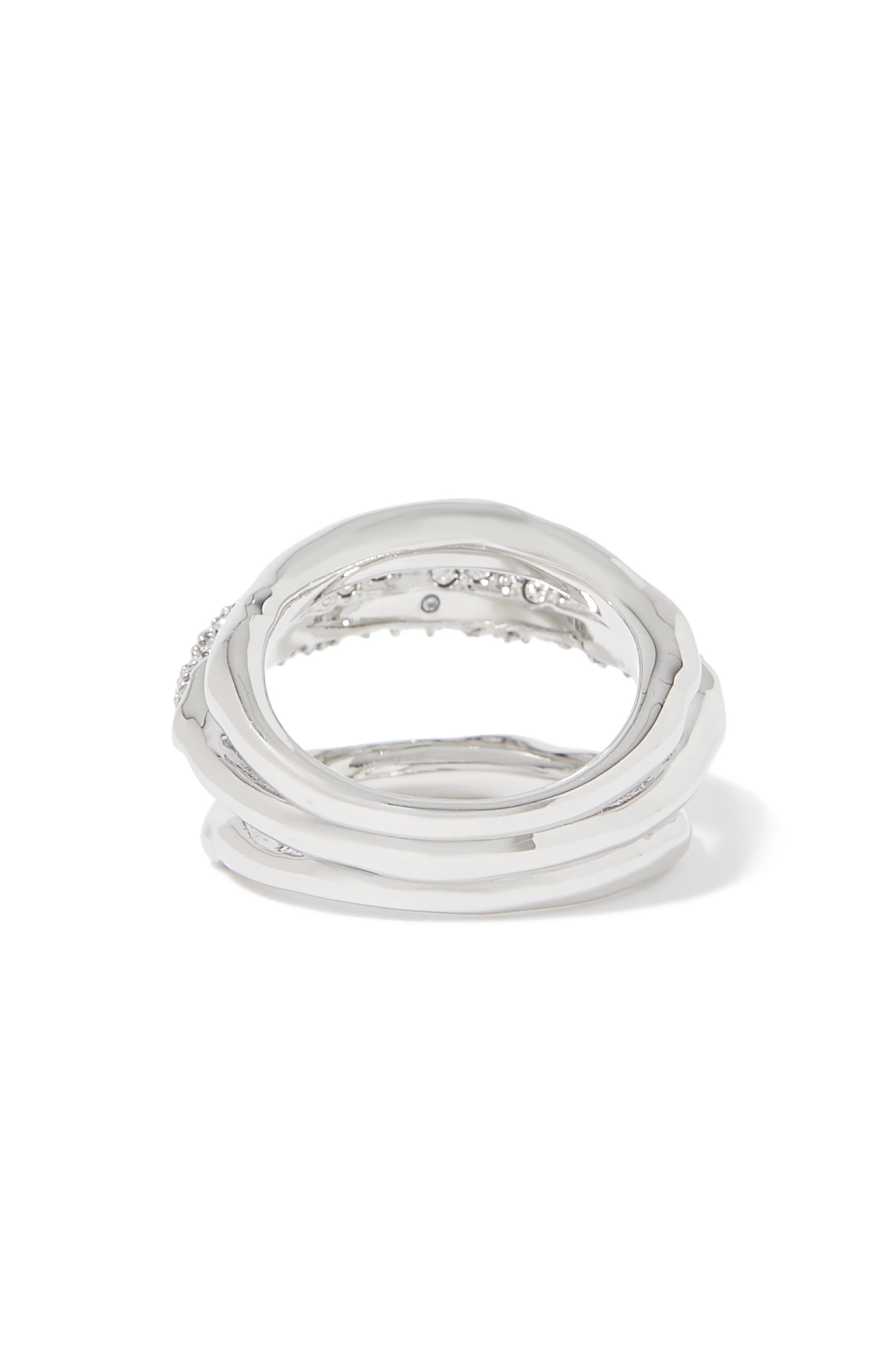 خاتم سولاناليس بتصميم لولبي مرصع بالكريستال