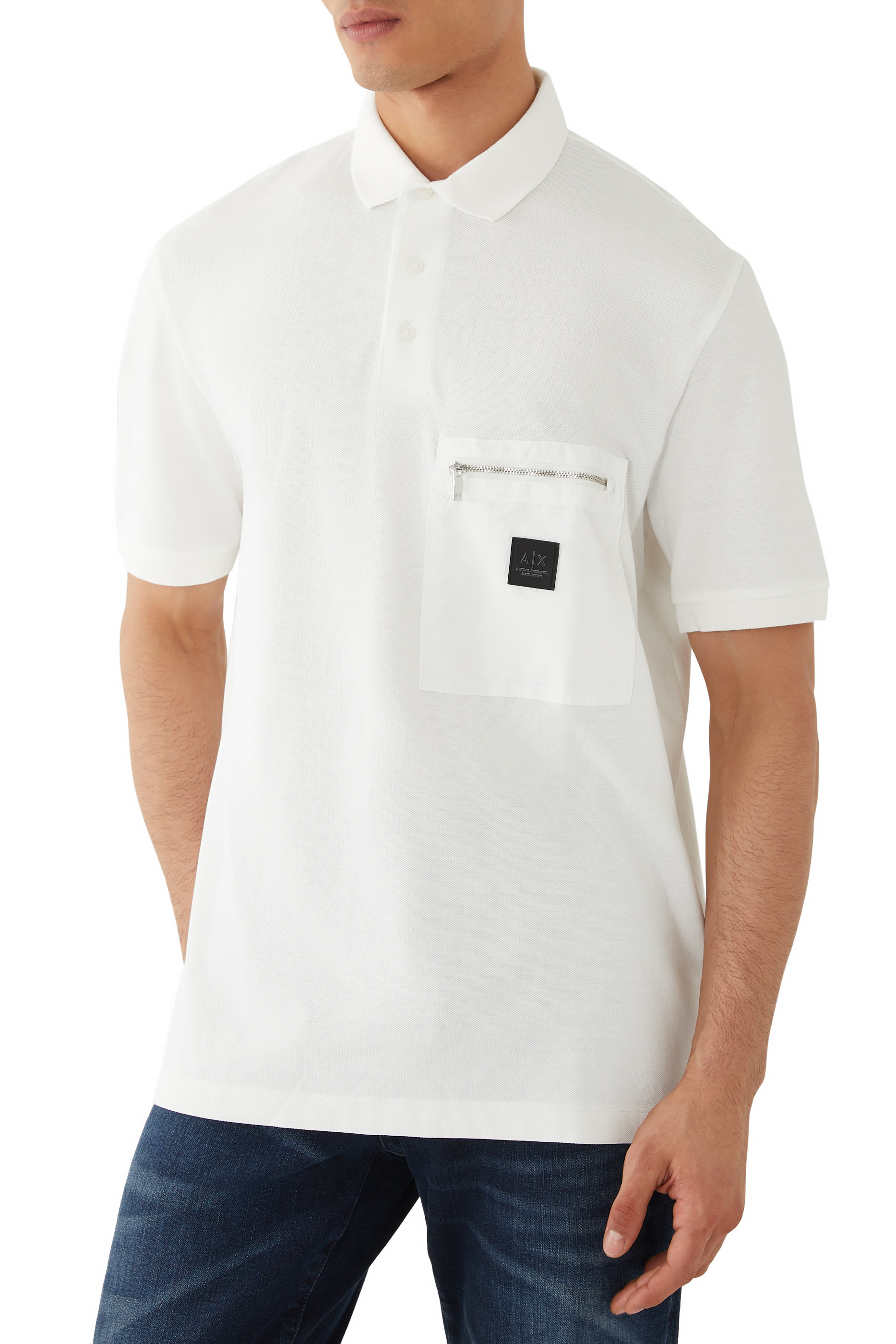 قميص بولو بإصدار أسود