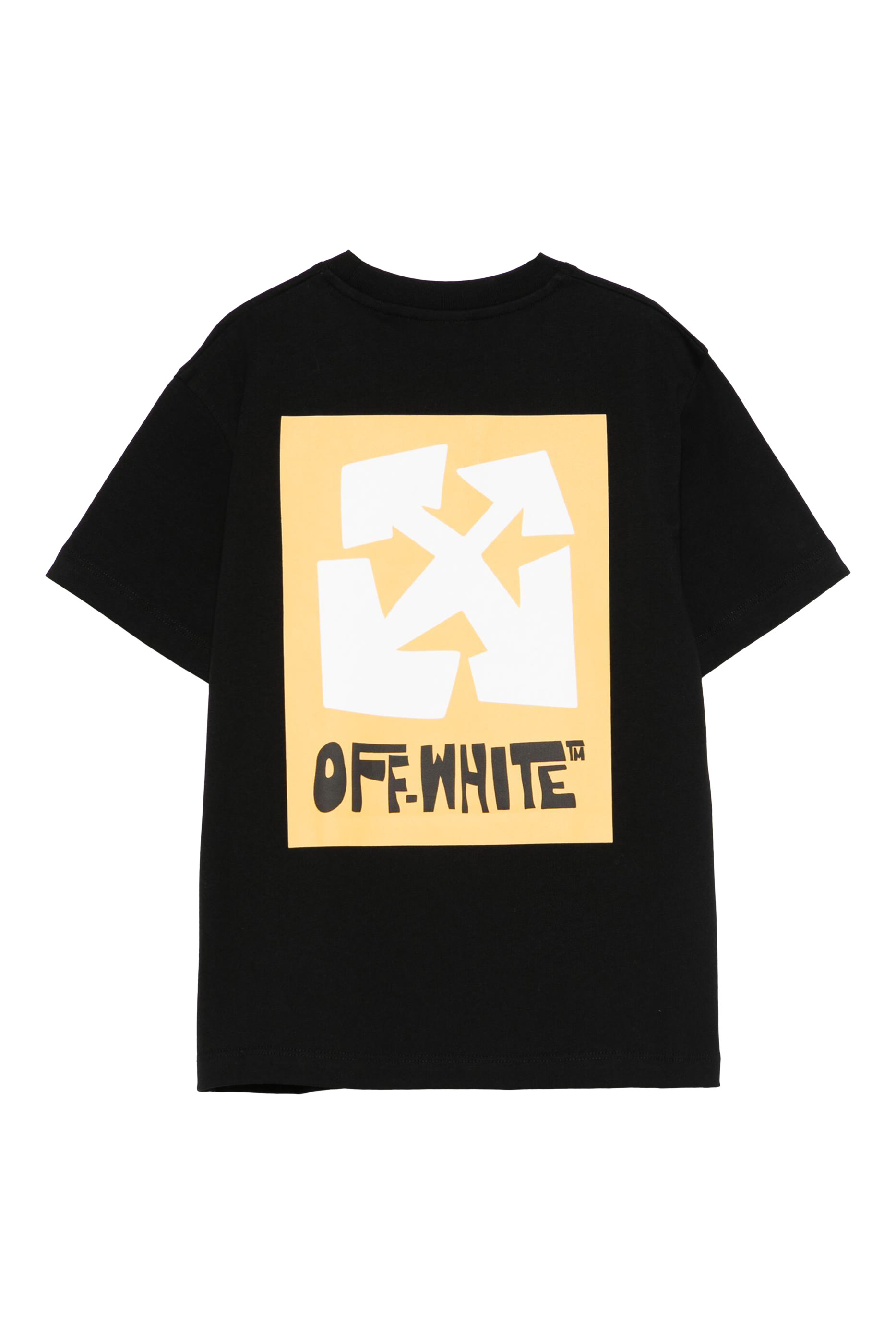 تيشيرت بملصق كبير بشعار الماركة للأطفال