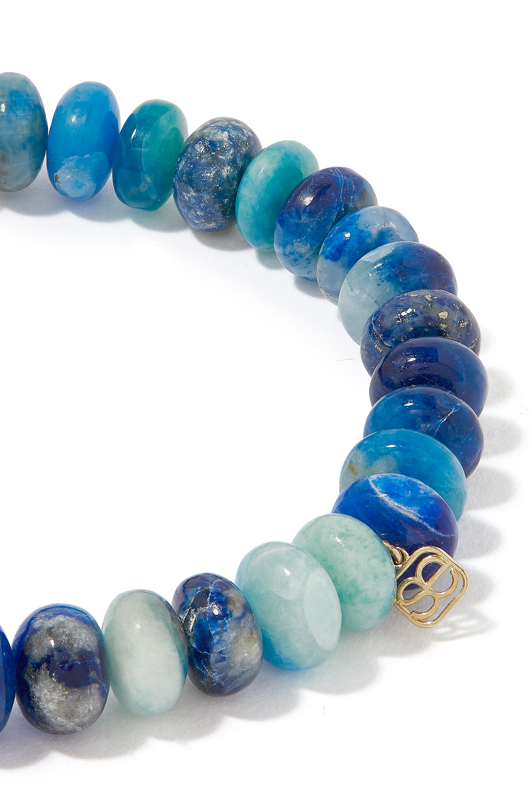 سوار خرز بدلاية فيل مرصع بالماس والأفغانيت ذهب أصفر عيار 14