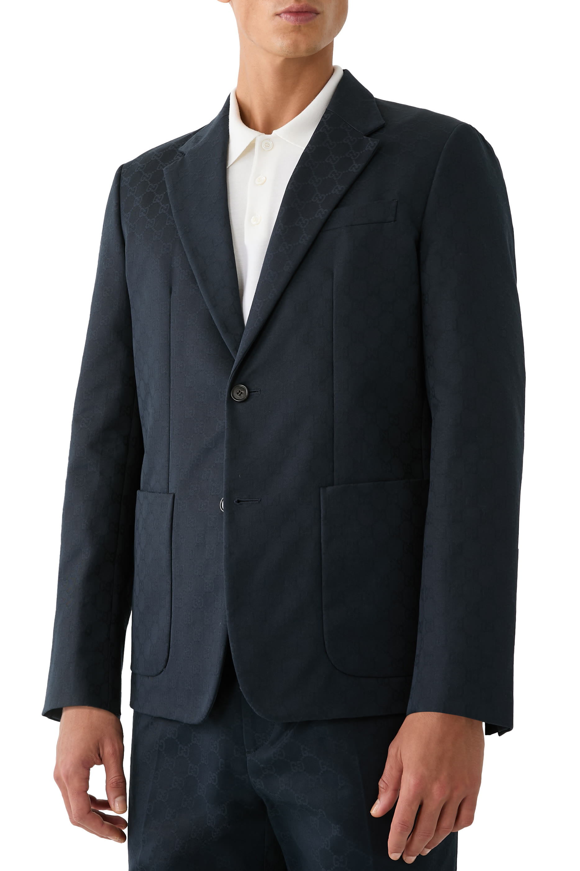 جاكيت بشعار الماركة قطن جبردين وجاكار