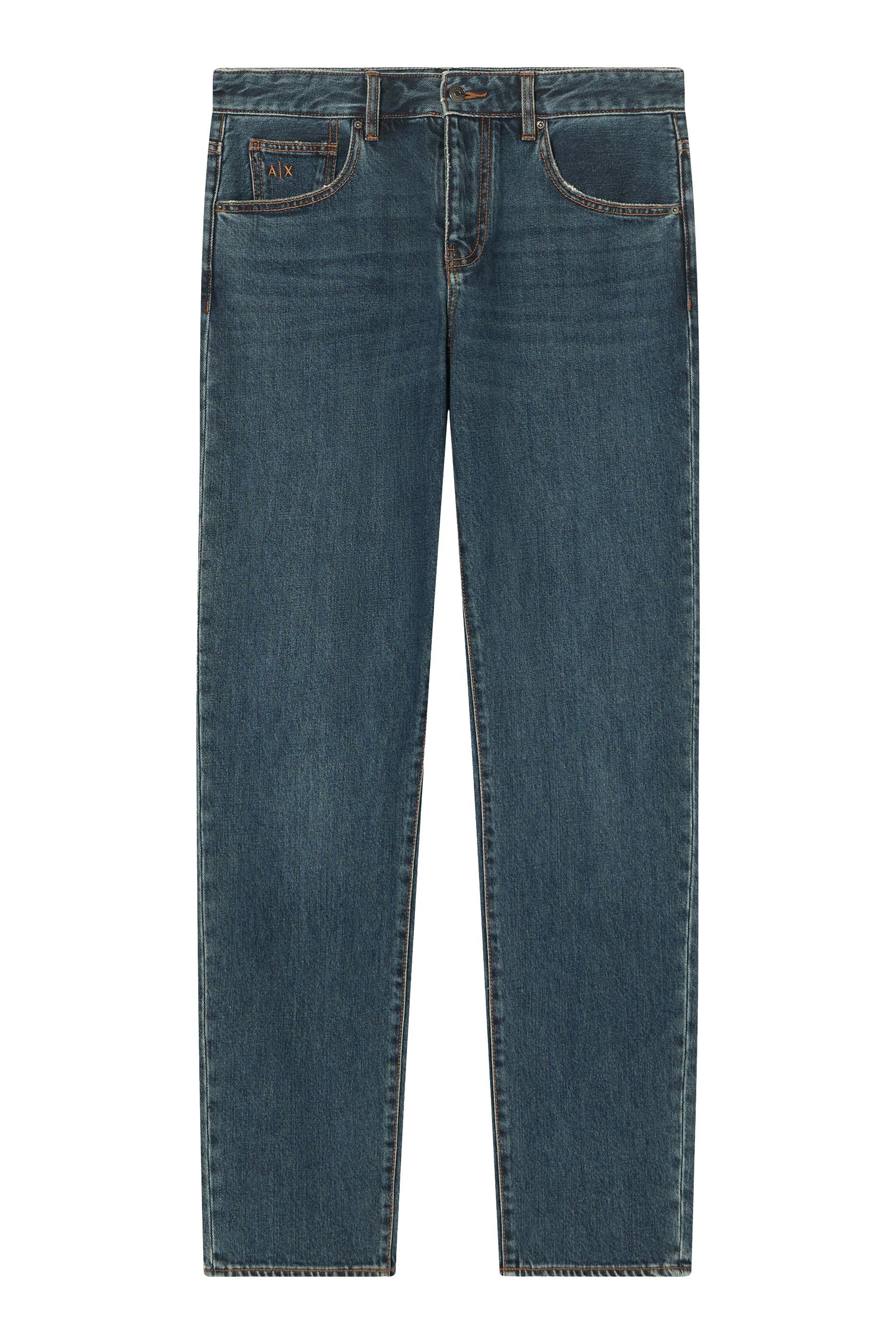 بنطال جينز بنقشة شعار الماركة