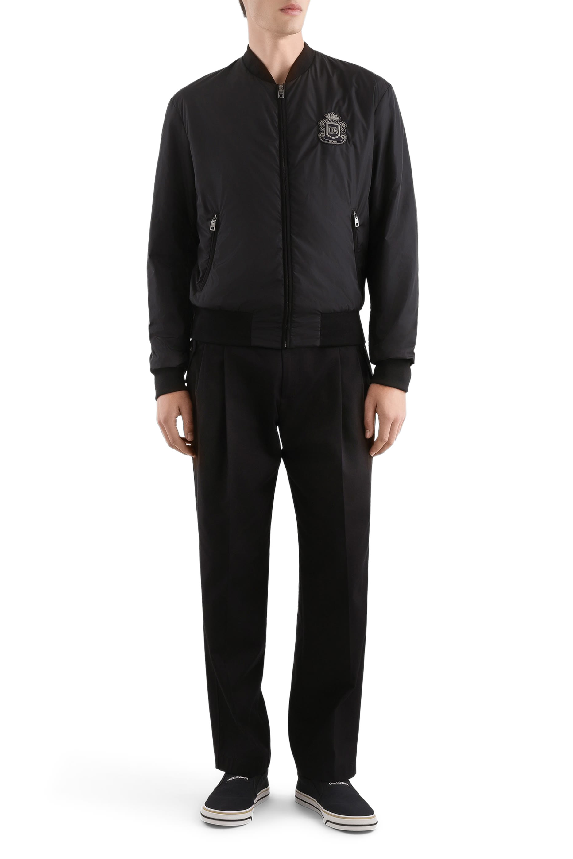 جاكيت برقعة حرفي شعار الماركة