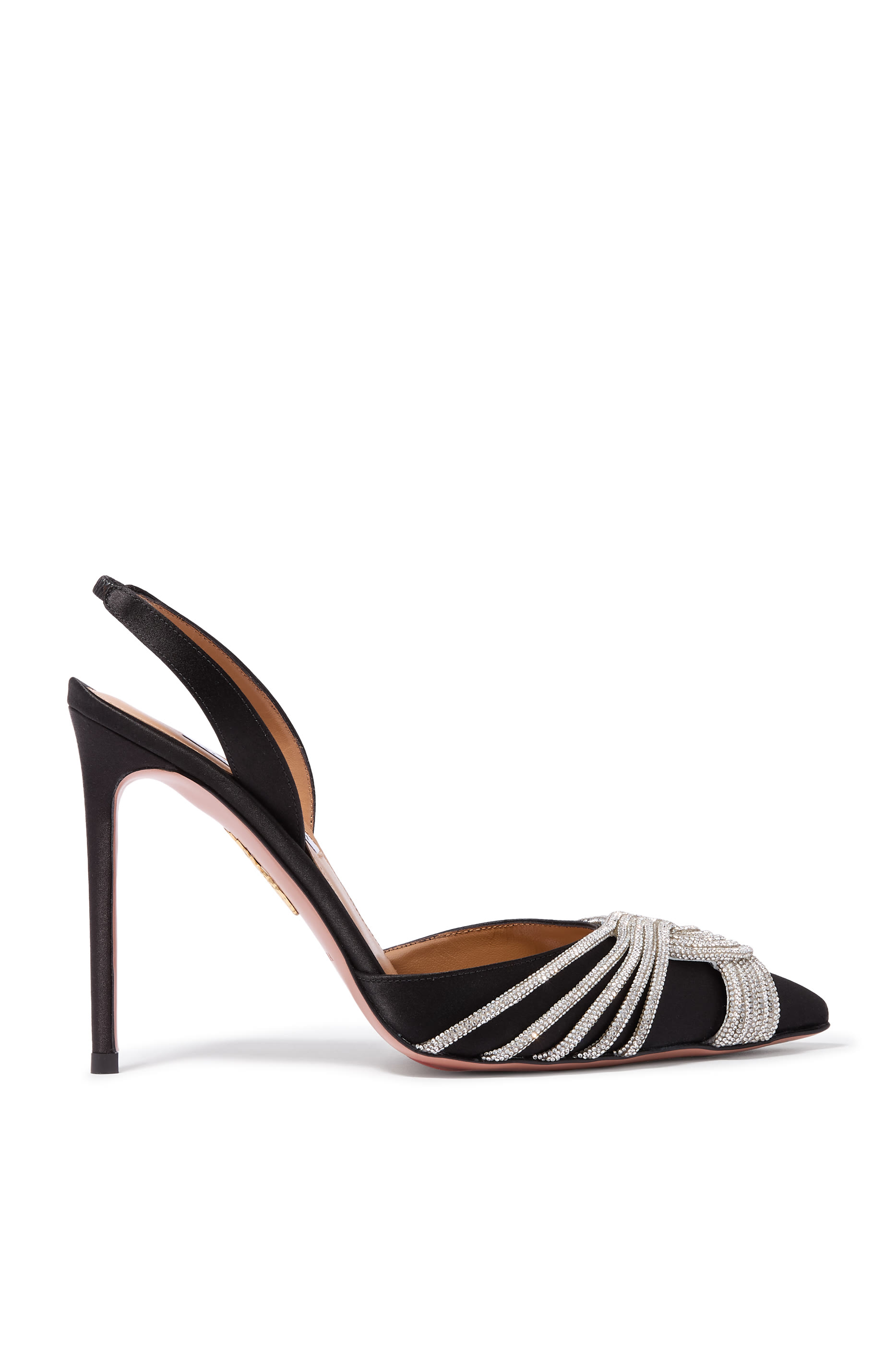 حذاء كلاسيكي جاتسبي 105 ستان بسير خلفي وكريستال