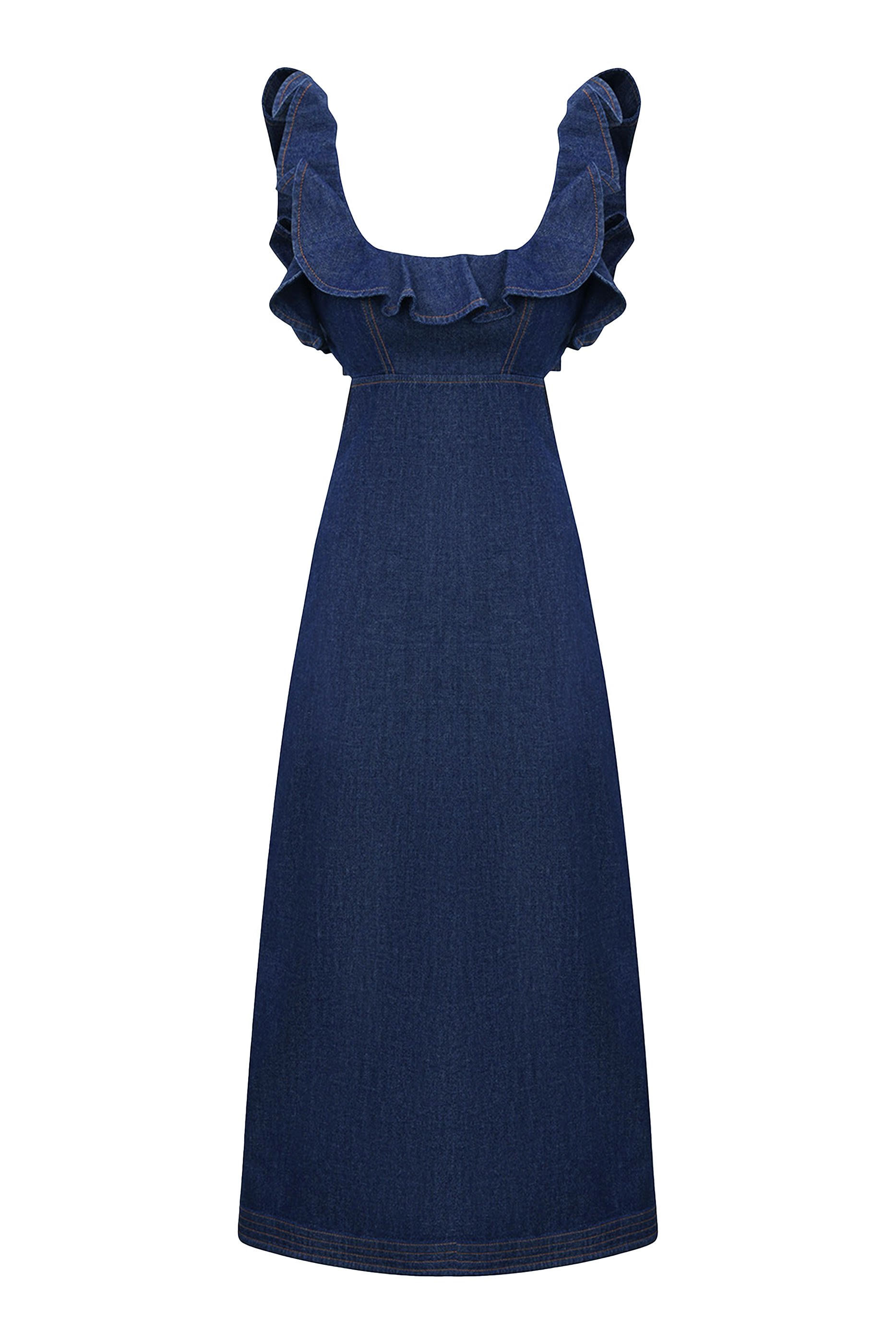 Aster Frill Midi Dress