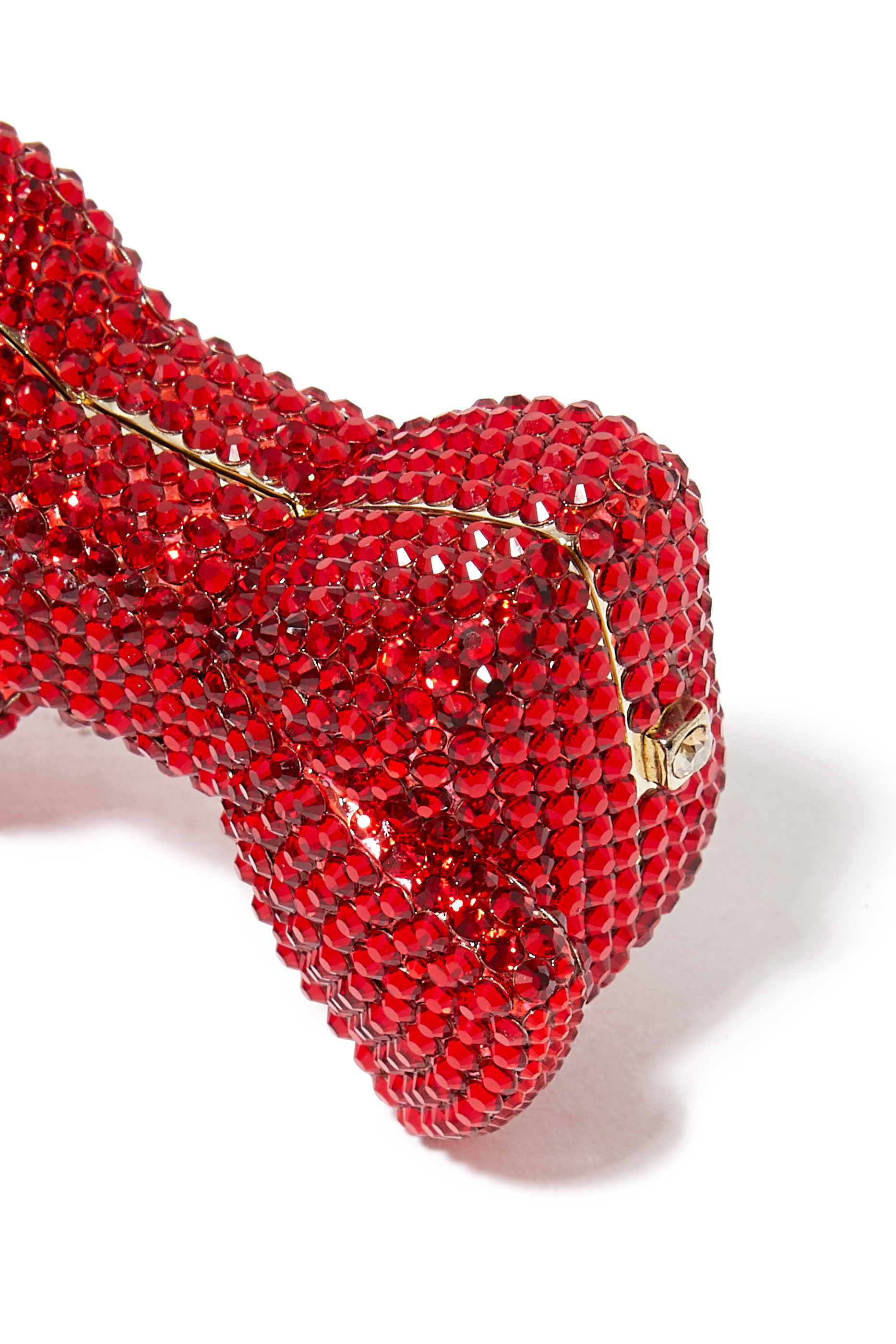 علبة أقراص دواء بتصميم ربطة فيونكة مرصع بالكريستال