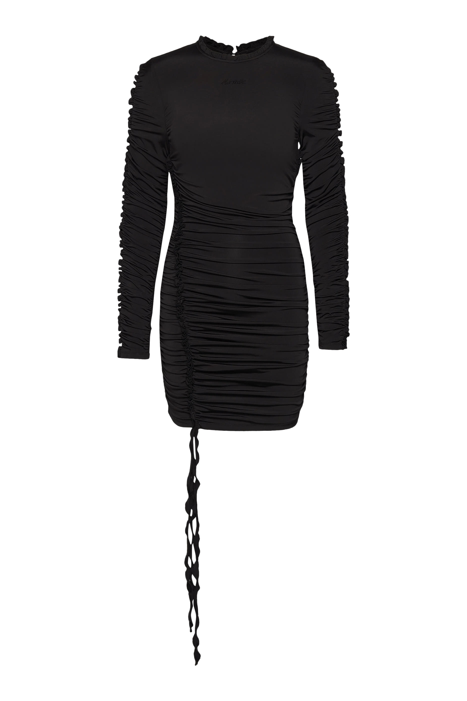 فستان قصير بكشكش