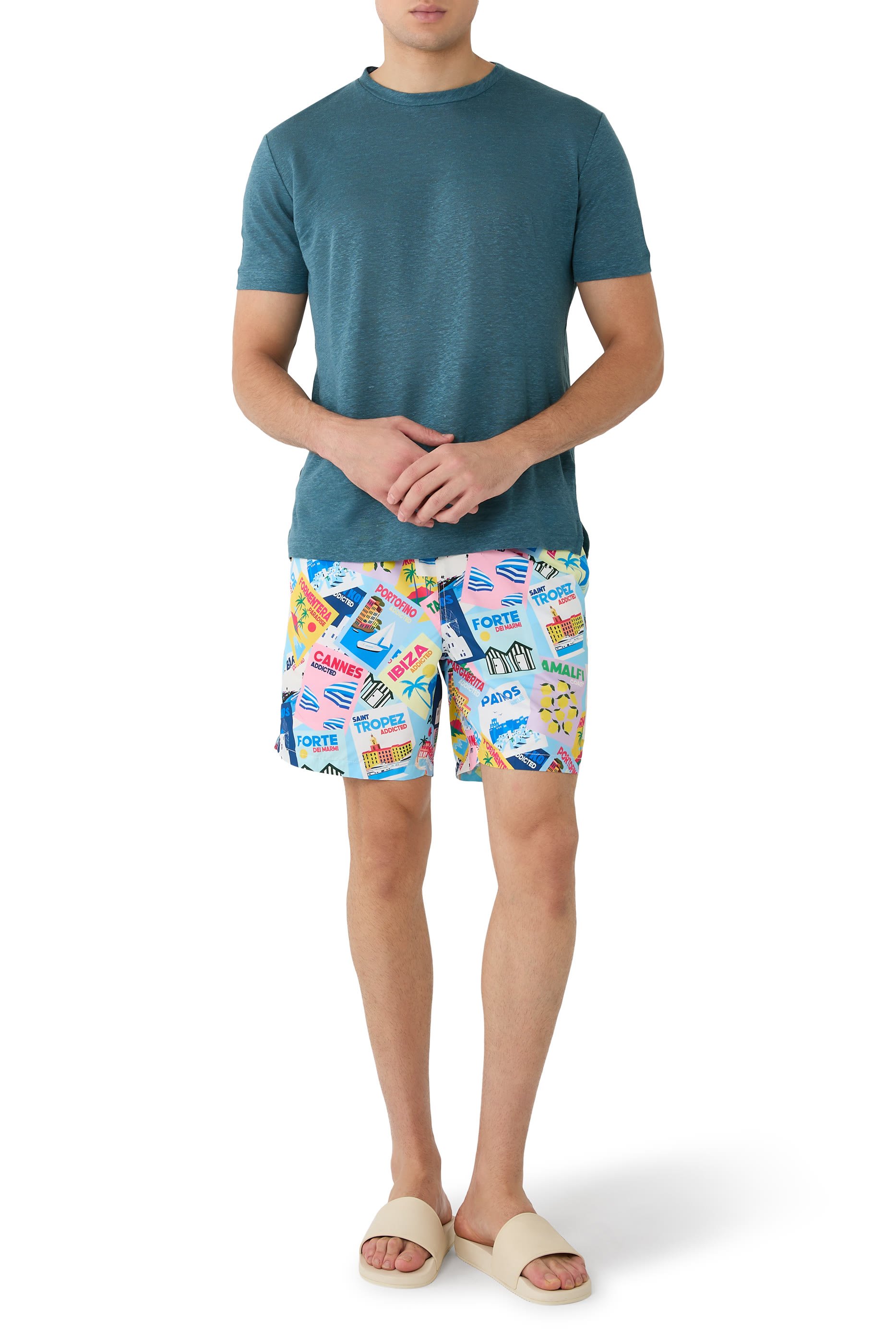 Lightweight Fabric Lighting Swim Shorts