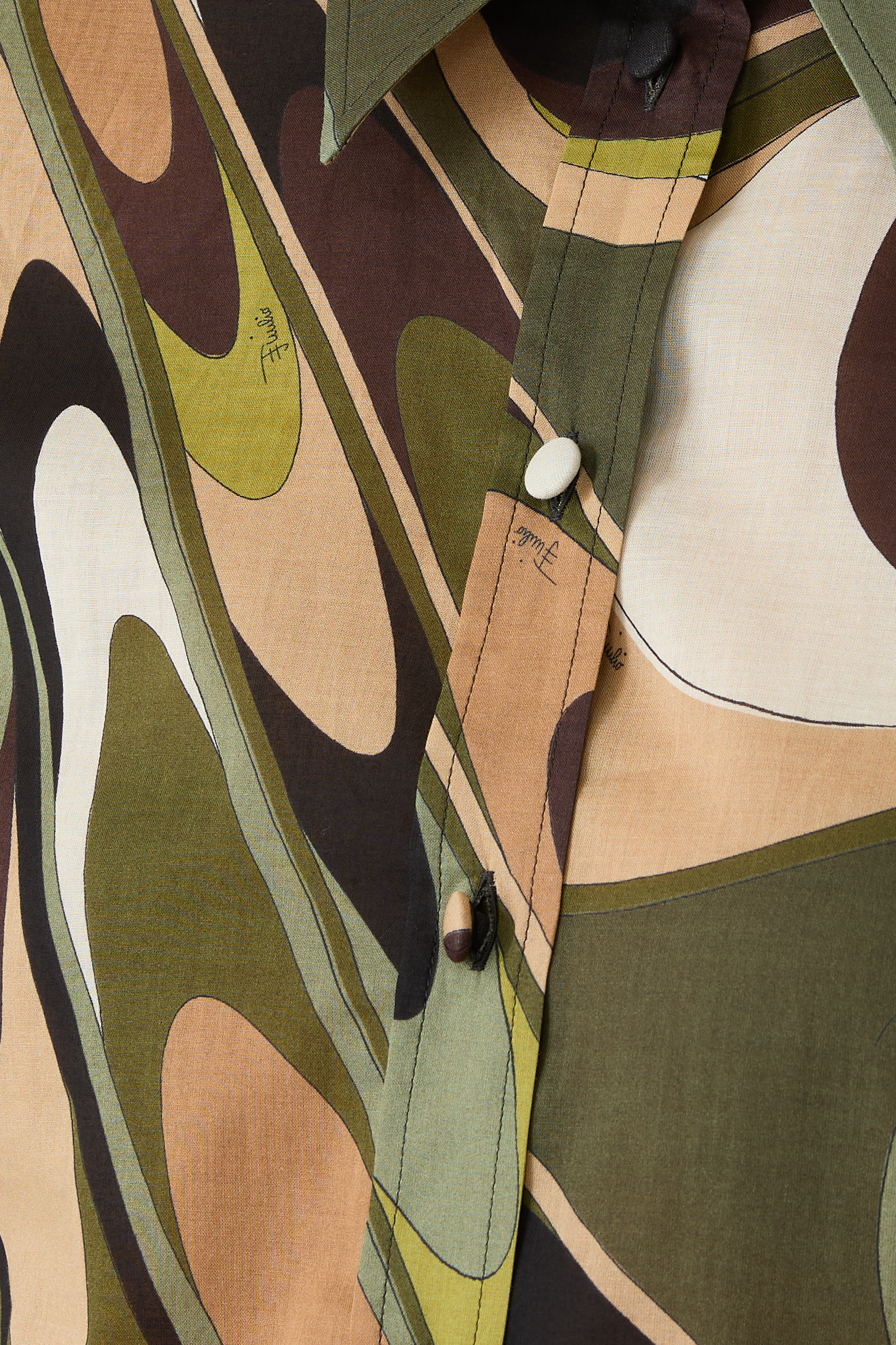 قميص بطبعة أوندي قطن 