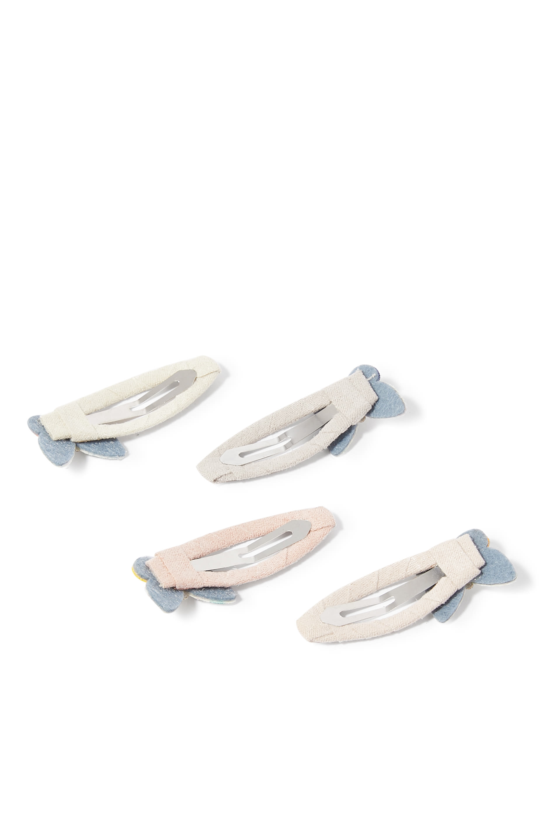 مجموعة مشابك شعر بيتي بفراشات للأطفال