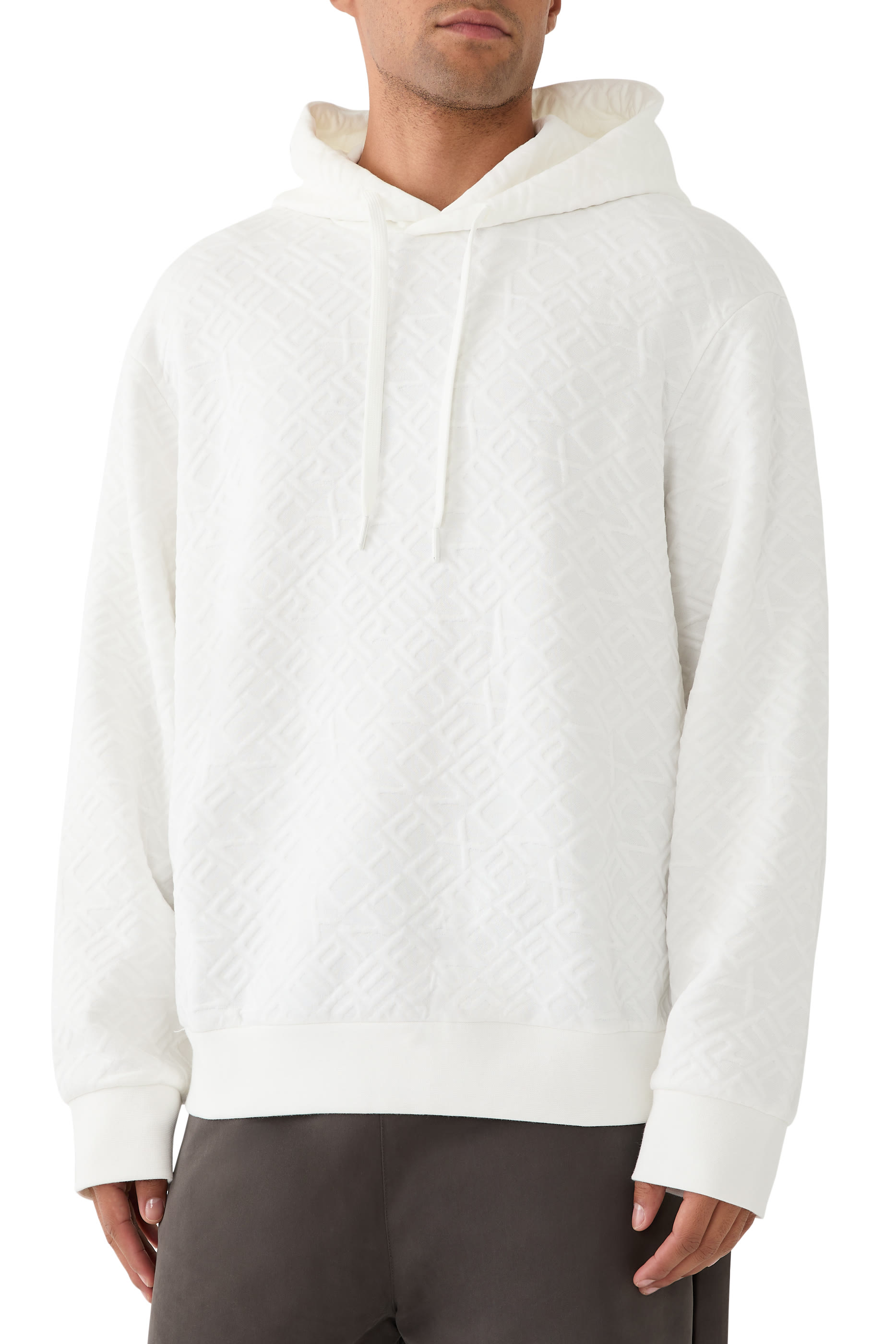 سويت شيرت بنقشة حروف شعار الماركة بالكامل