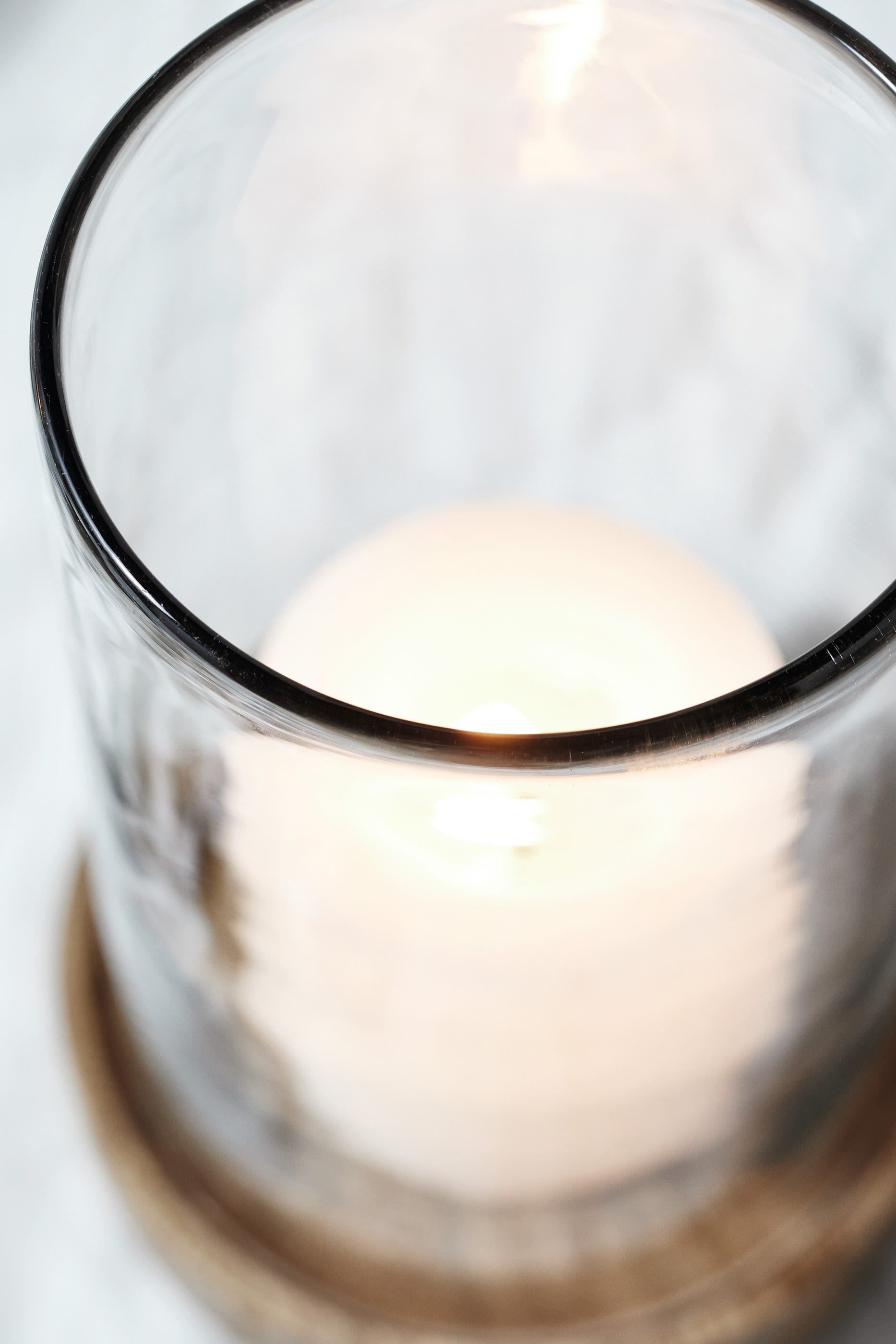 حامل شموع خشب المانجو