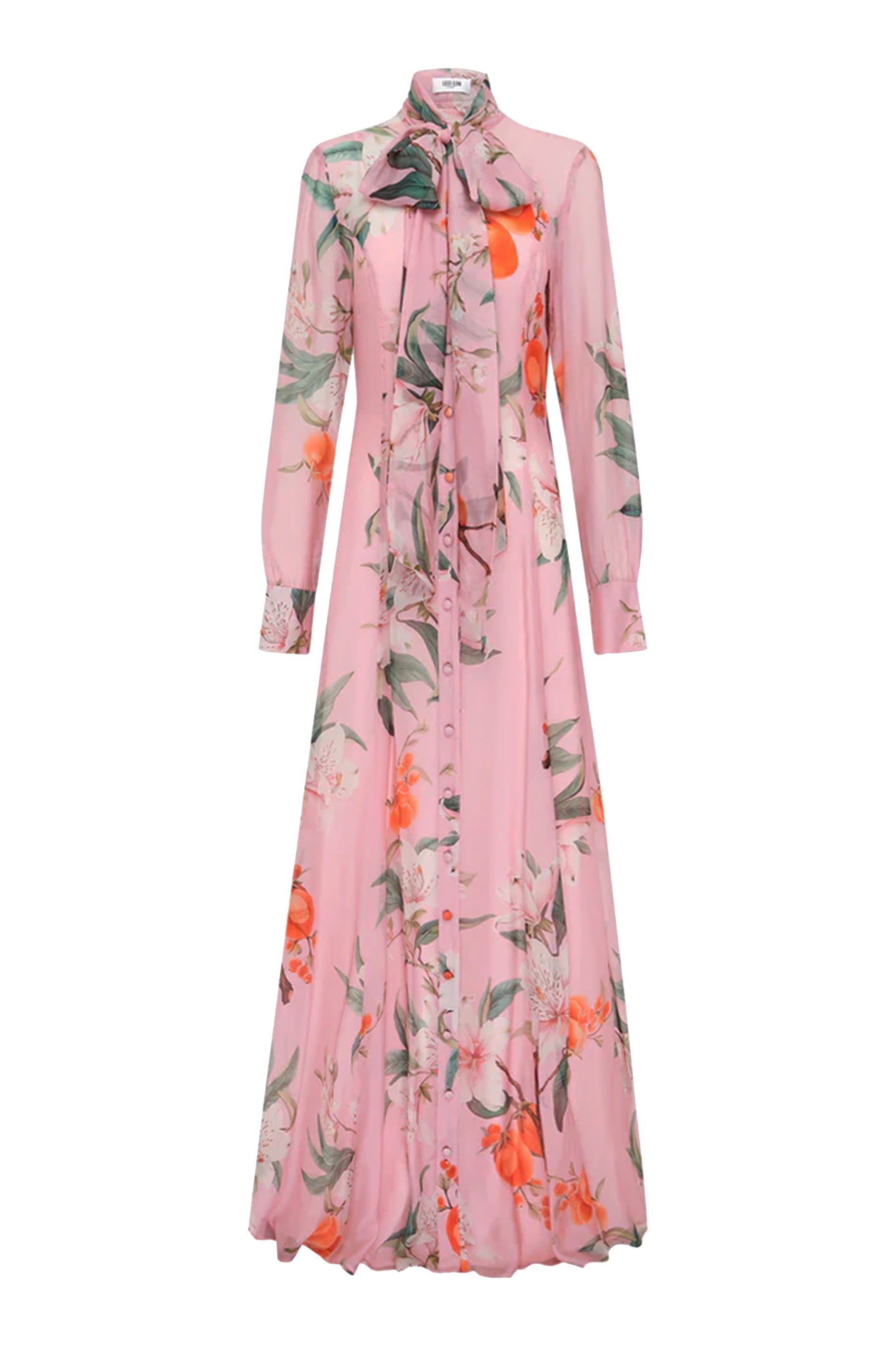 فستان ليليث طويل برباط عند العنق