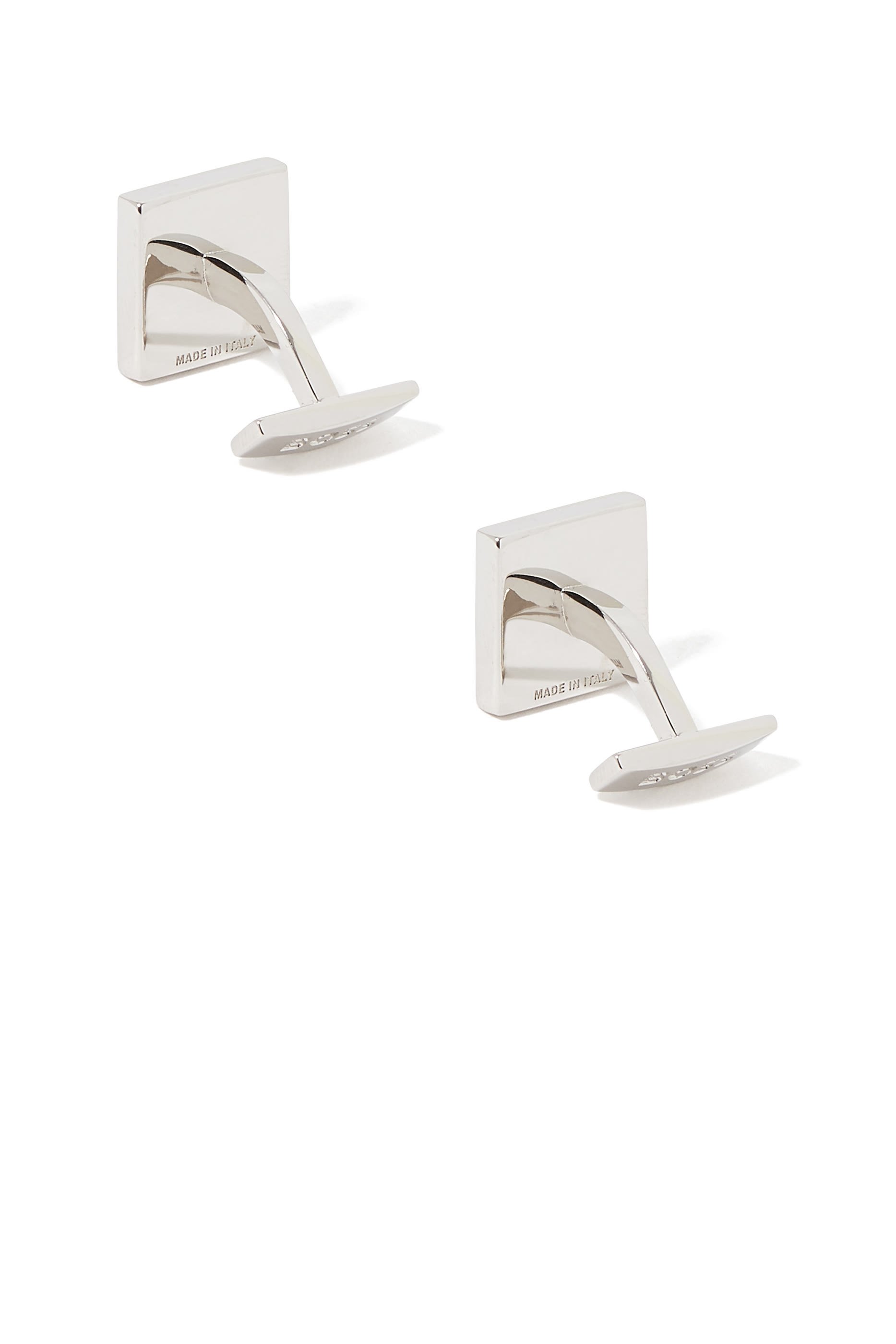 أزرار أكمام معدن بحروف شعار الماركة