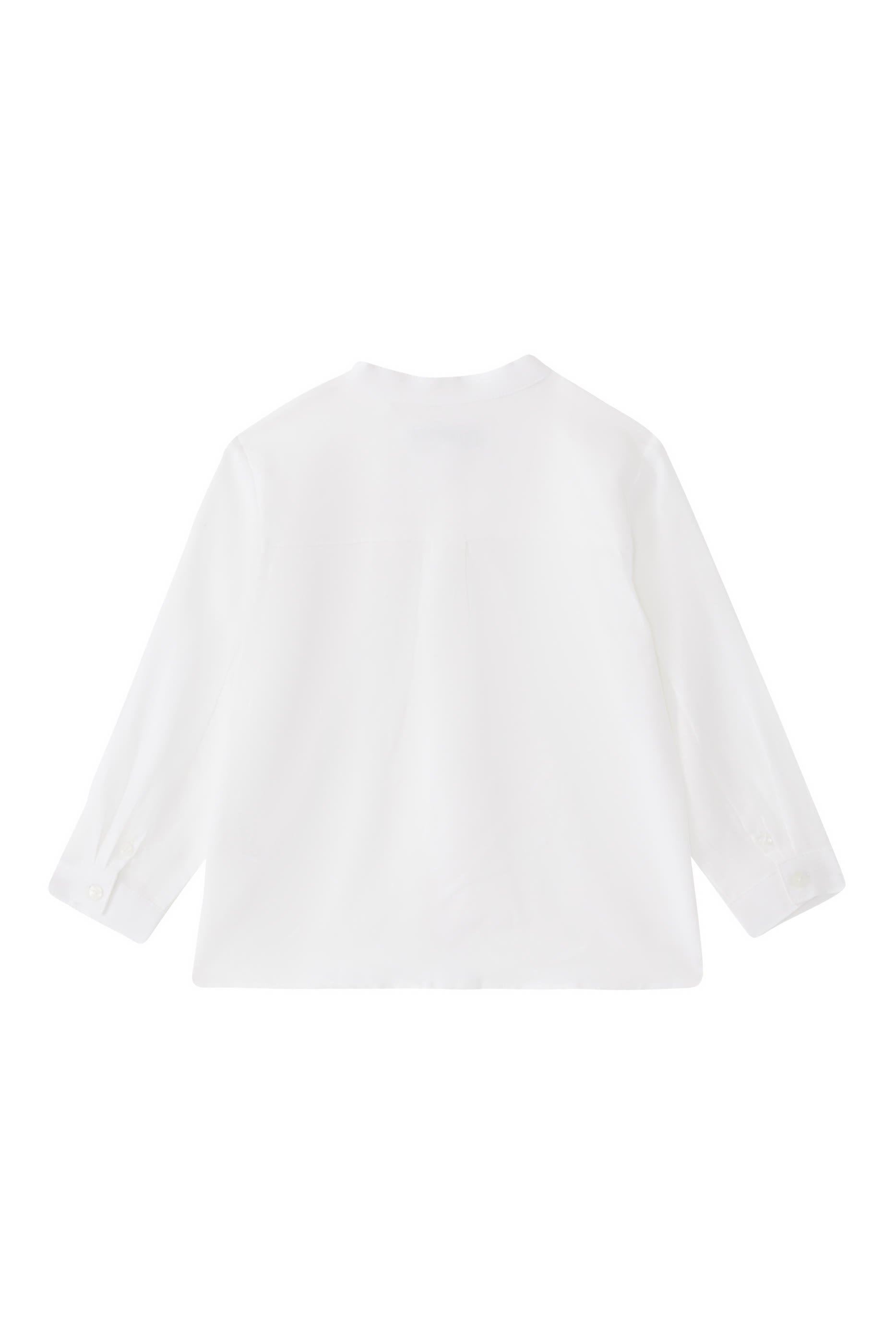 قميص ماو كتان بياقة للأطفال