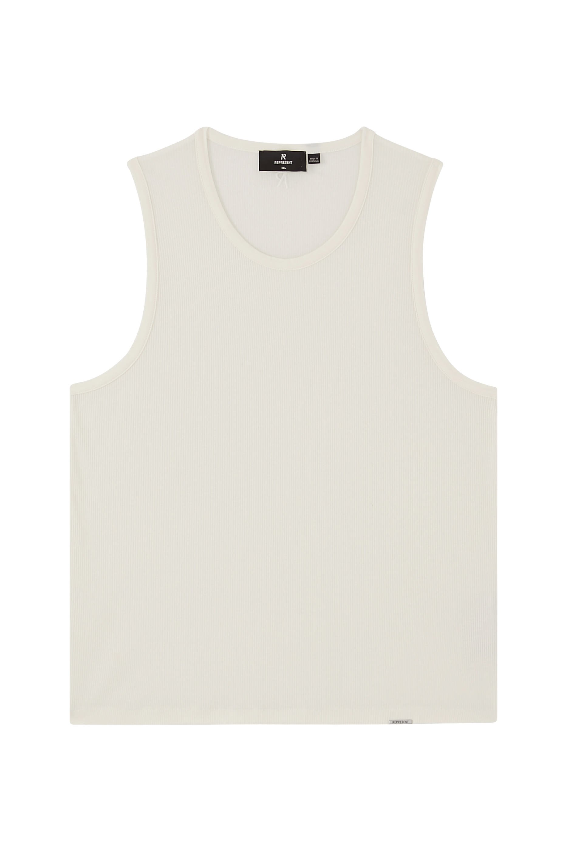 بلوزة إنيشال بلا أكمام نسيج مضلع