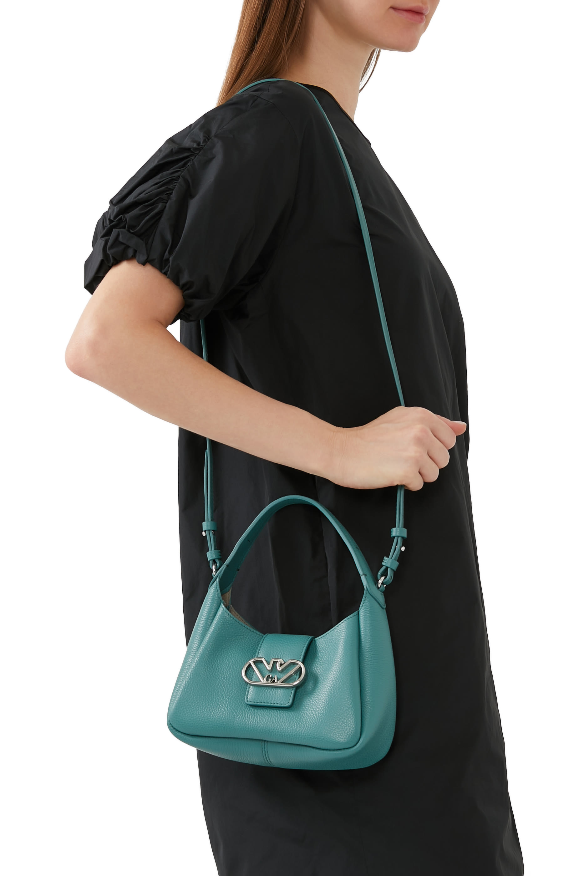 حقيبة يد هوبو بمشبك شعار الماركة