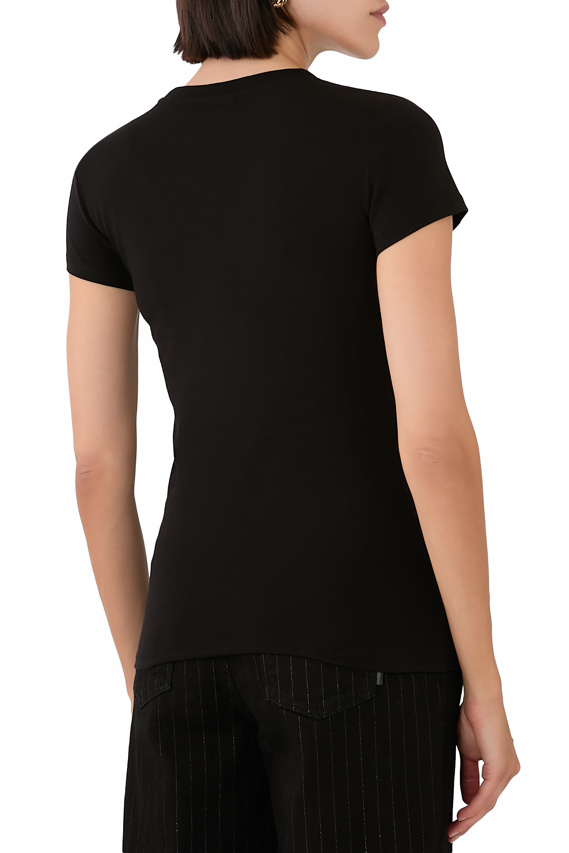  تيشيرت سالين دي جيرو بقصة ضيقة وشعار الماركة